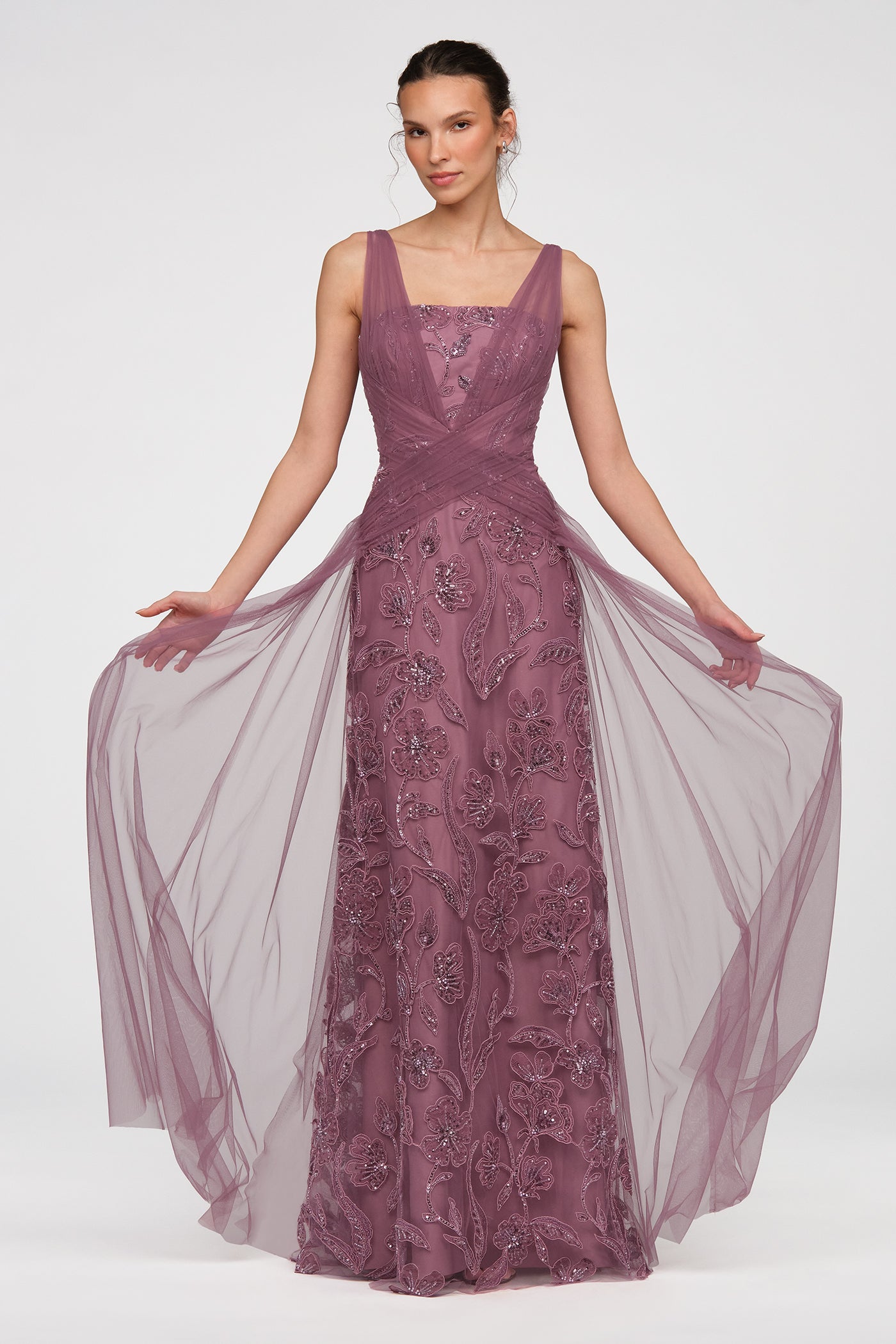 Mathilda Beaded Gown 12 / Rosewood