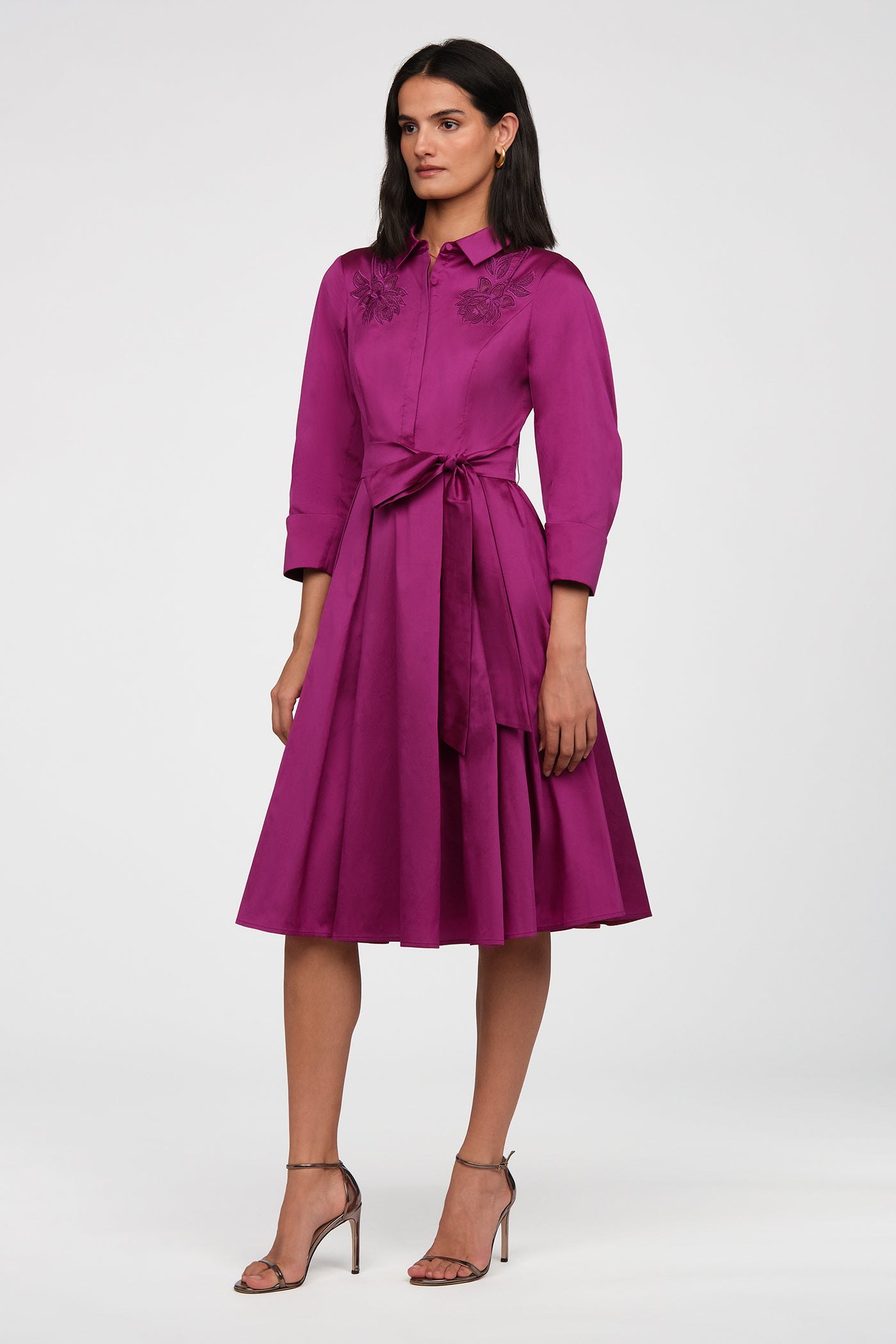 Rosemary Taffeta Shirt Dress