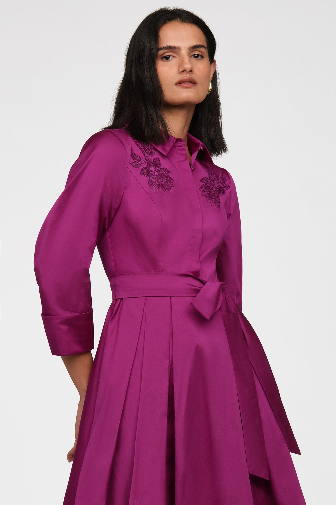 Rosemary Taffeta Shirt Dress