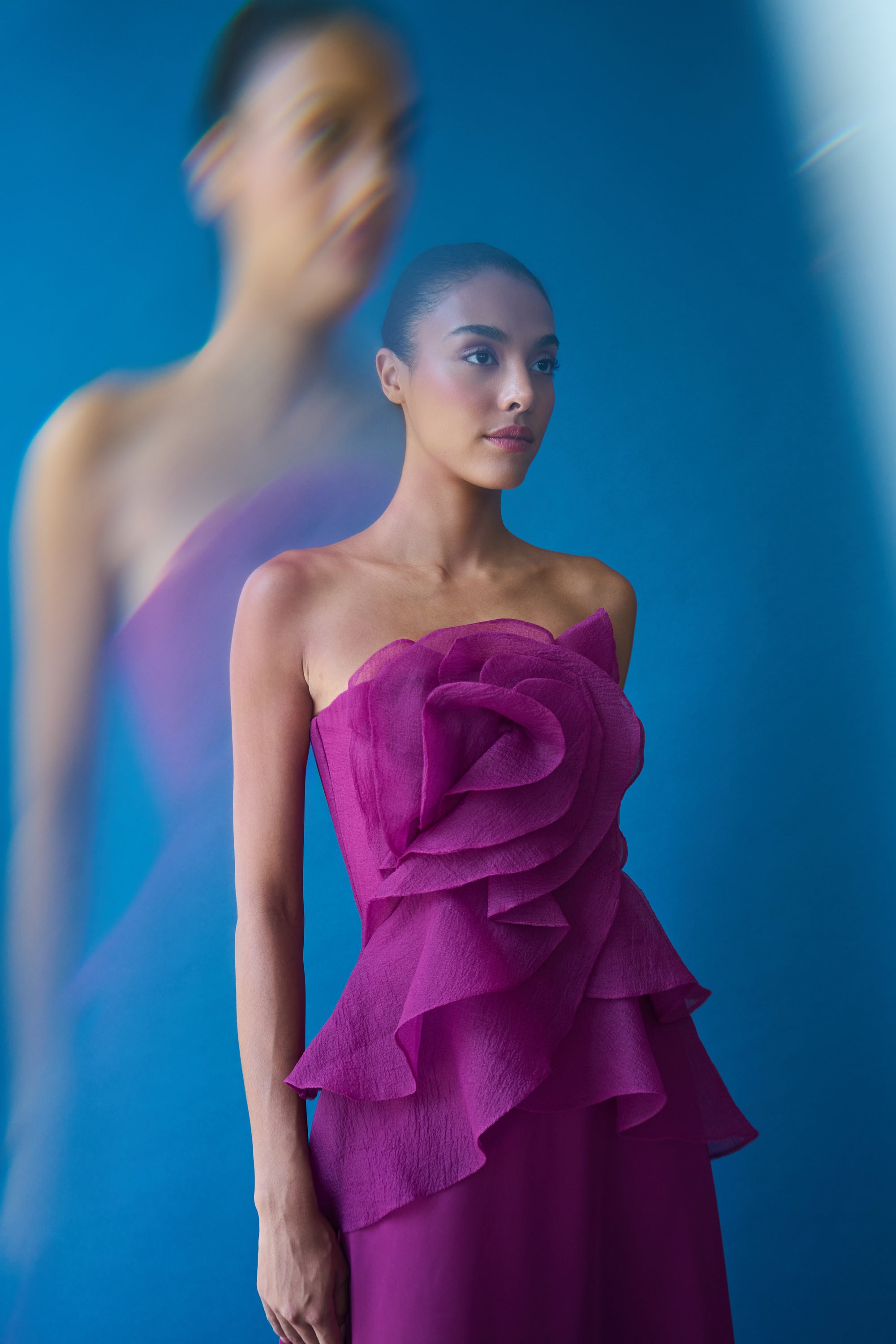 rose cocktail dress Victoria Draped Rose Cocktail 4 / Sangria