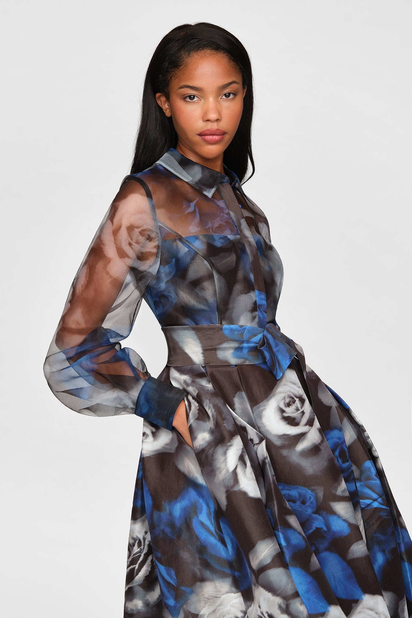 Agatha Printed Shirt Dress