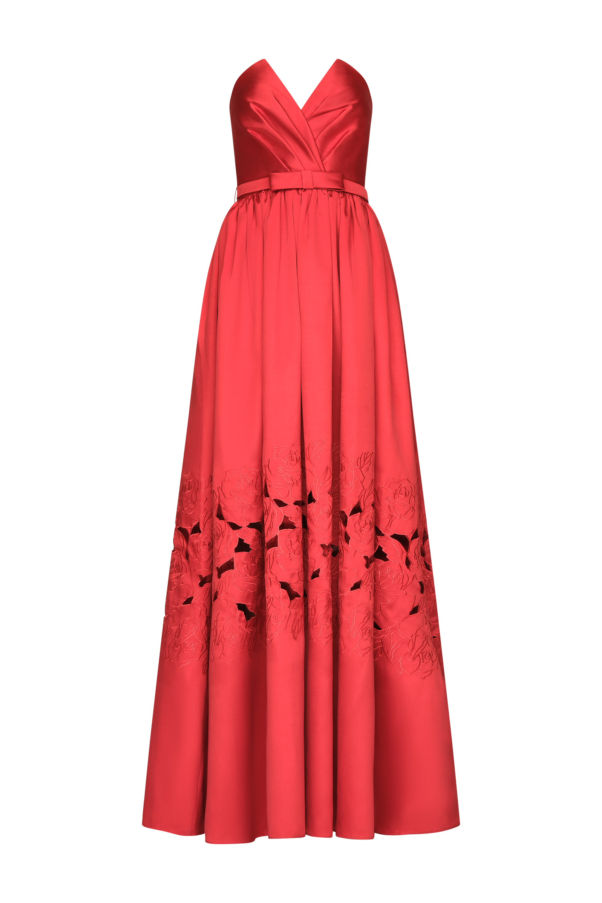 Lena Embroidered Mikado Gown