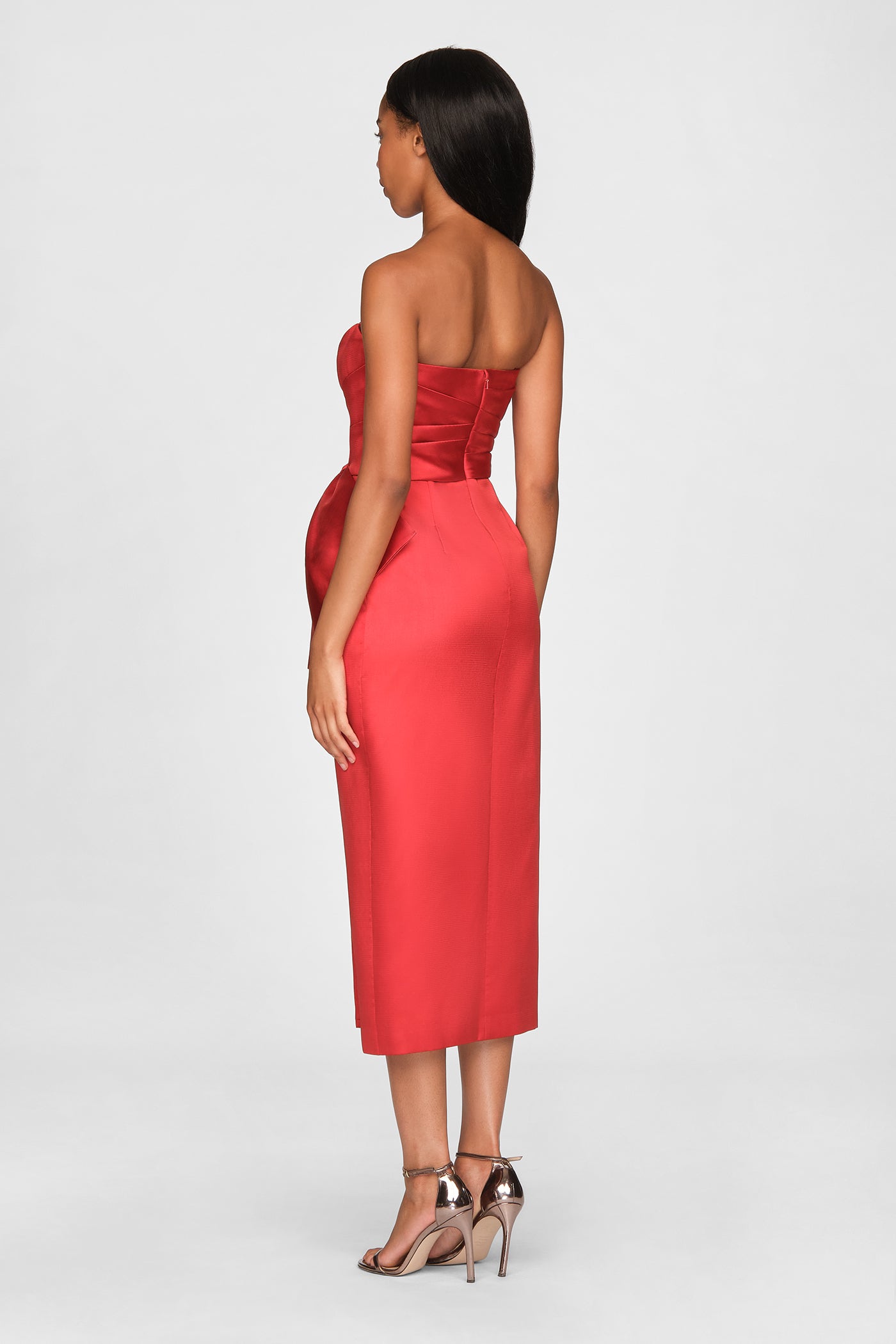 Dorothea Draped Bow Dress