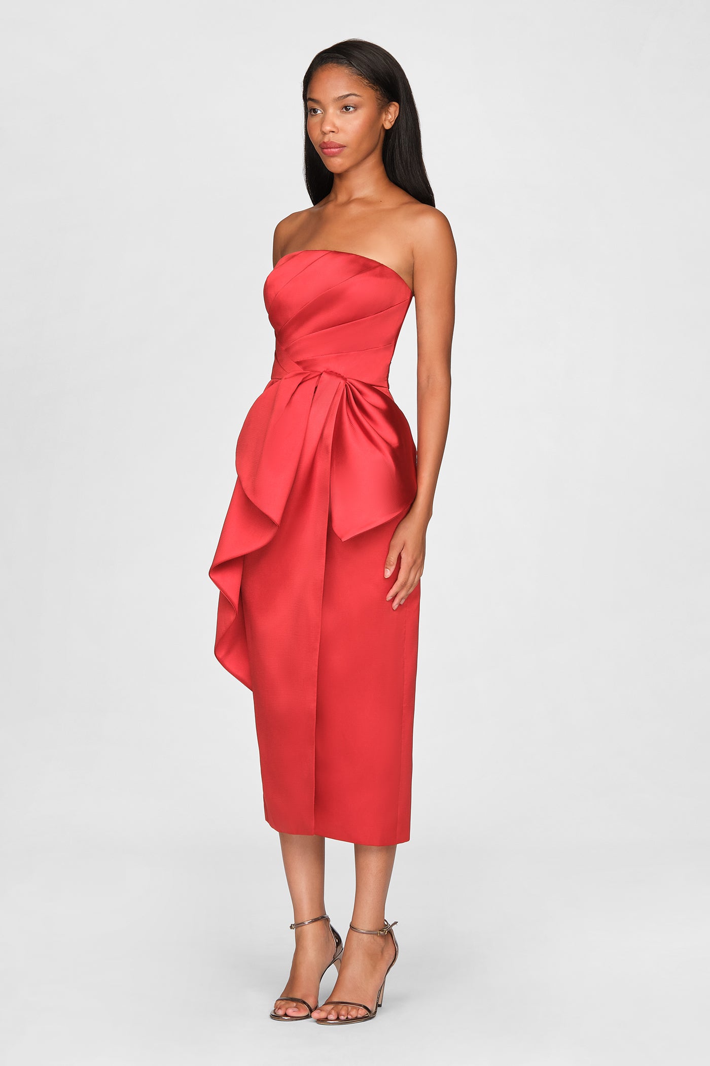 Dorothea Draped Bow Dress