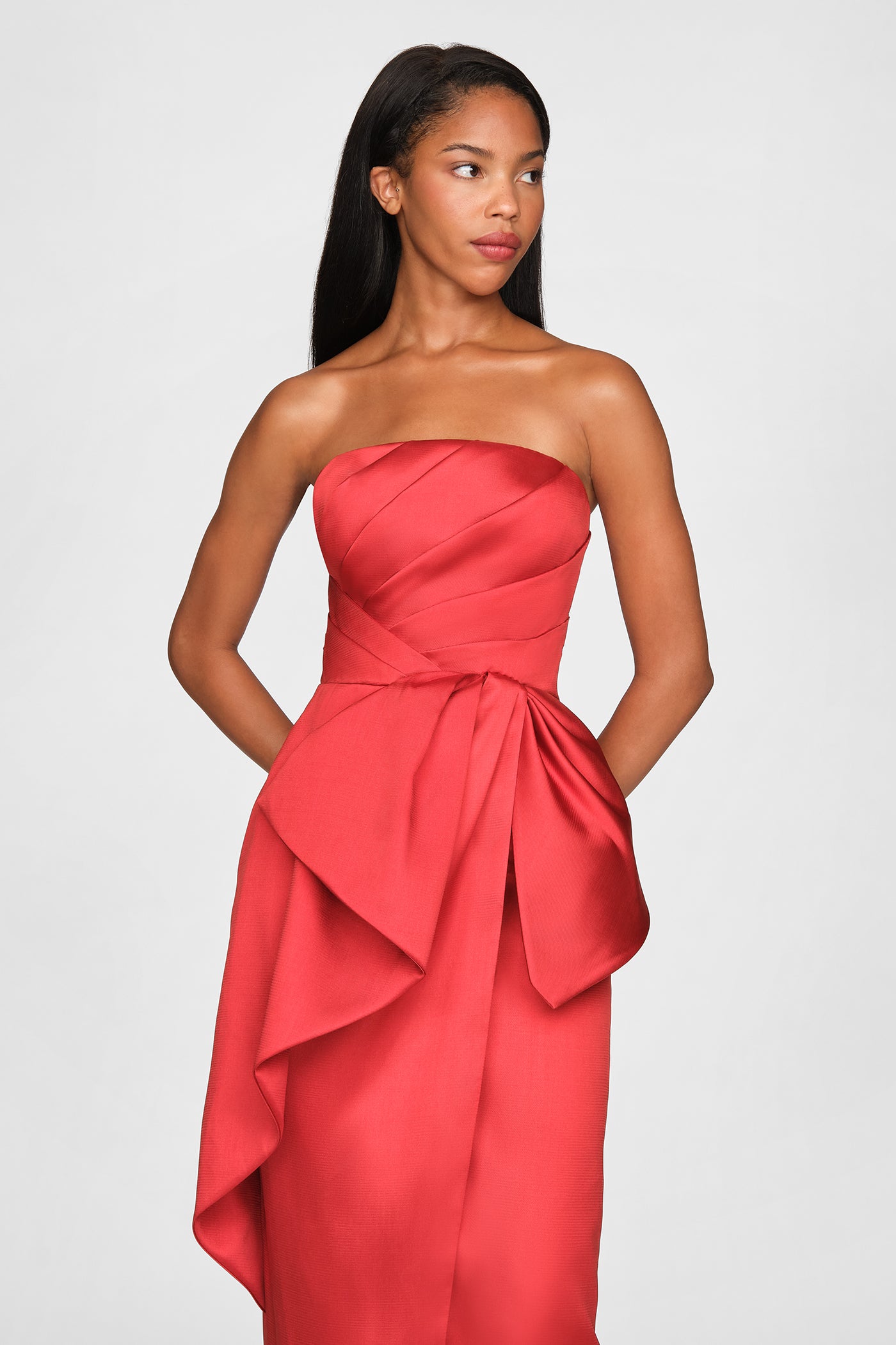 Dorothea Draped Bow Dress