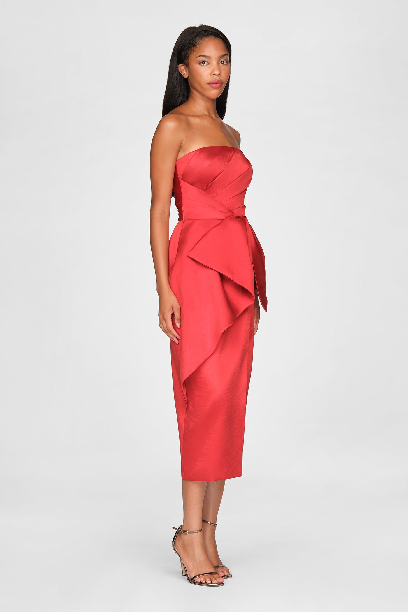 Dorothea Draped Bow Dress