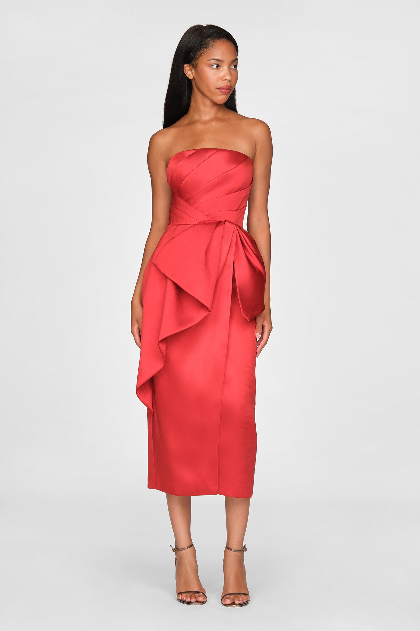 Dorothea Draped Bow Dress
