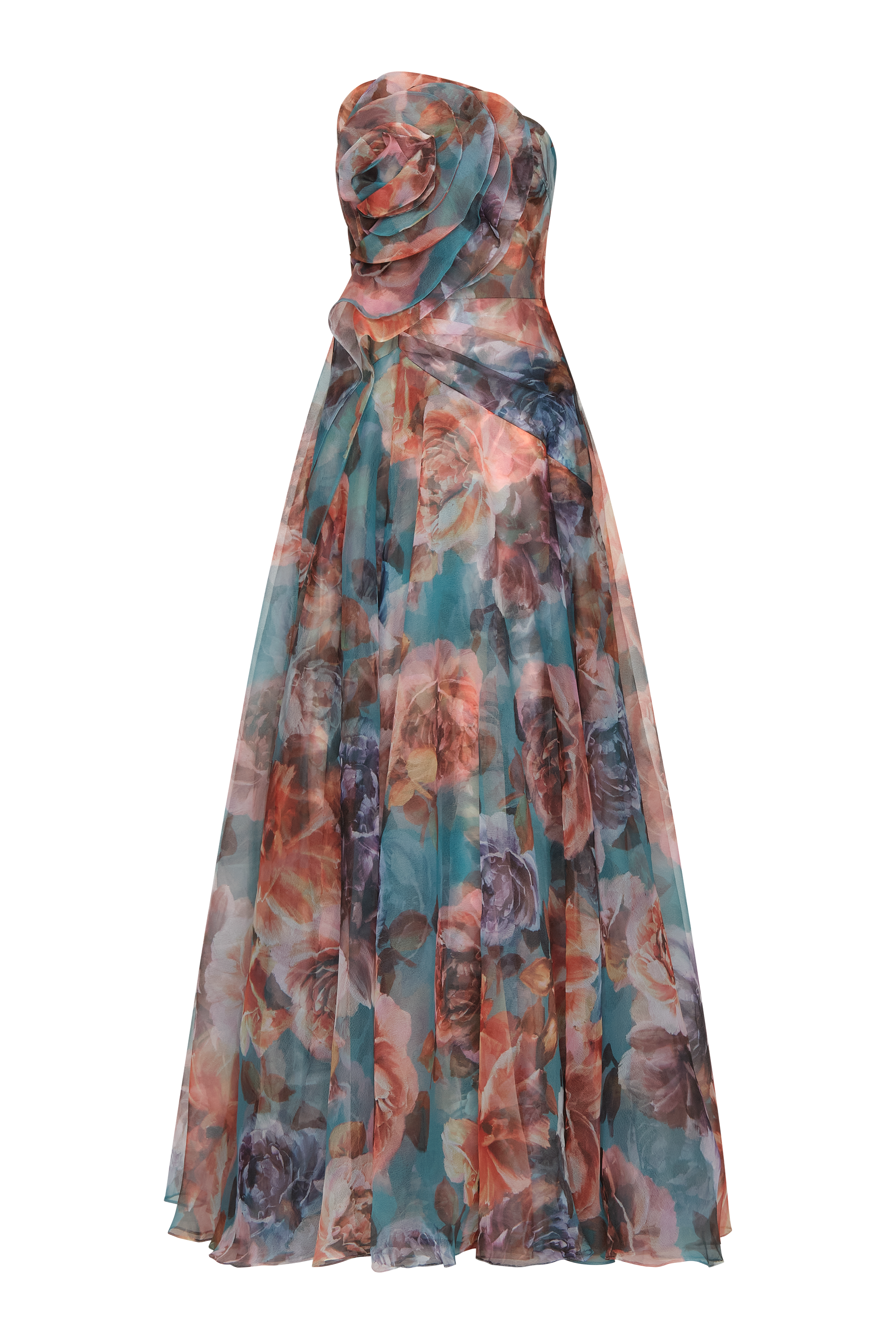 Iona Rosette Draped Gown