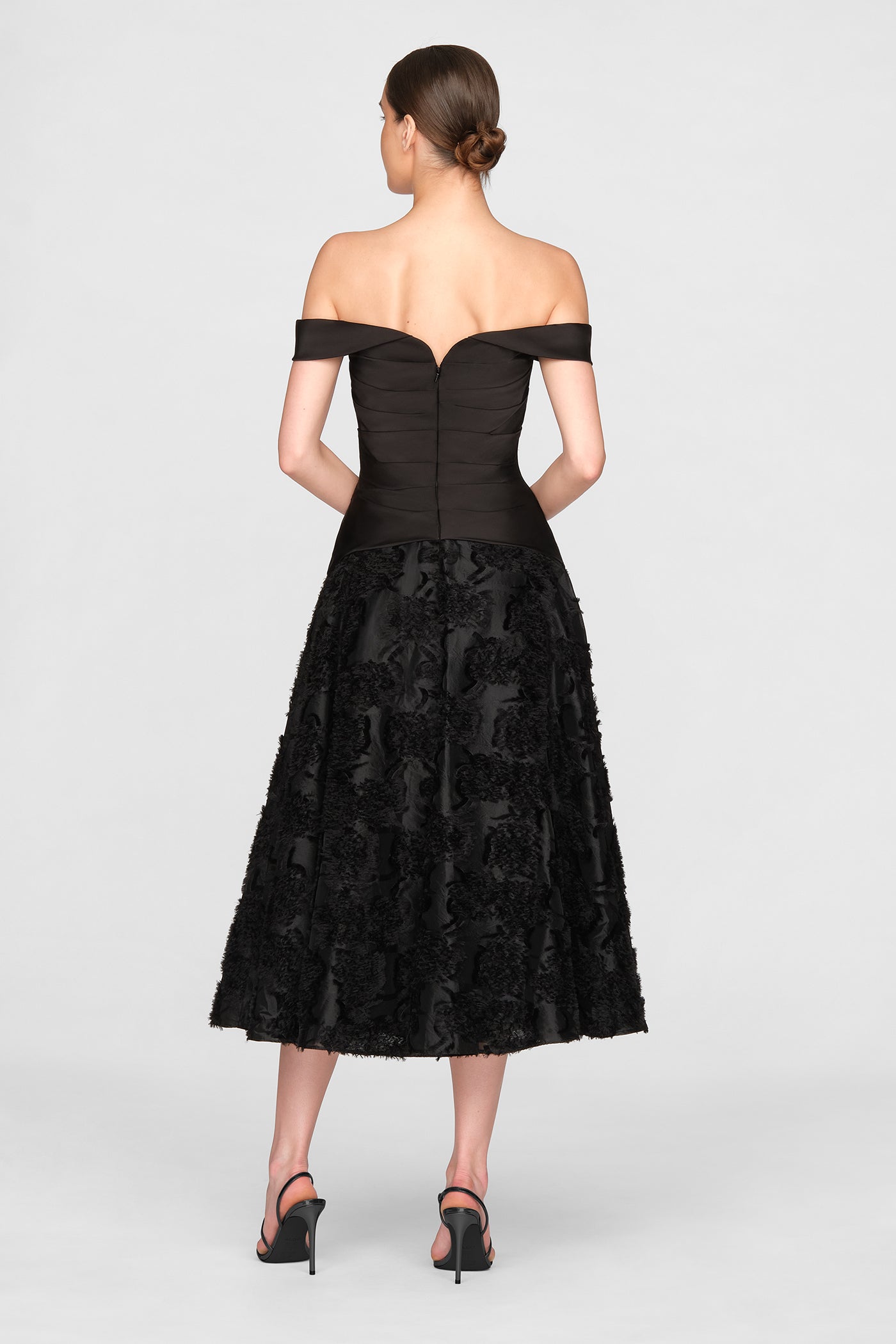 Lila Off Shoulder A Line Dress
