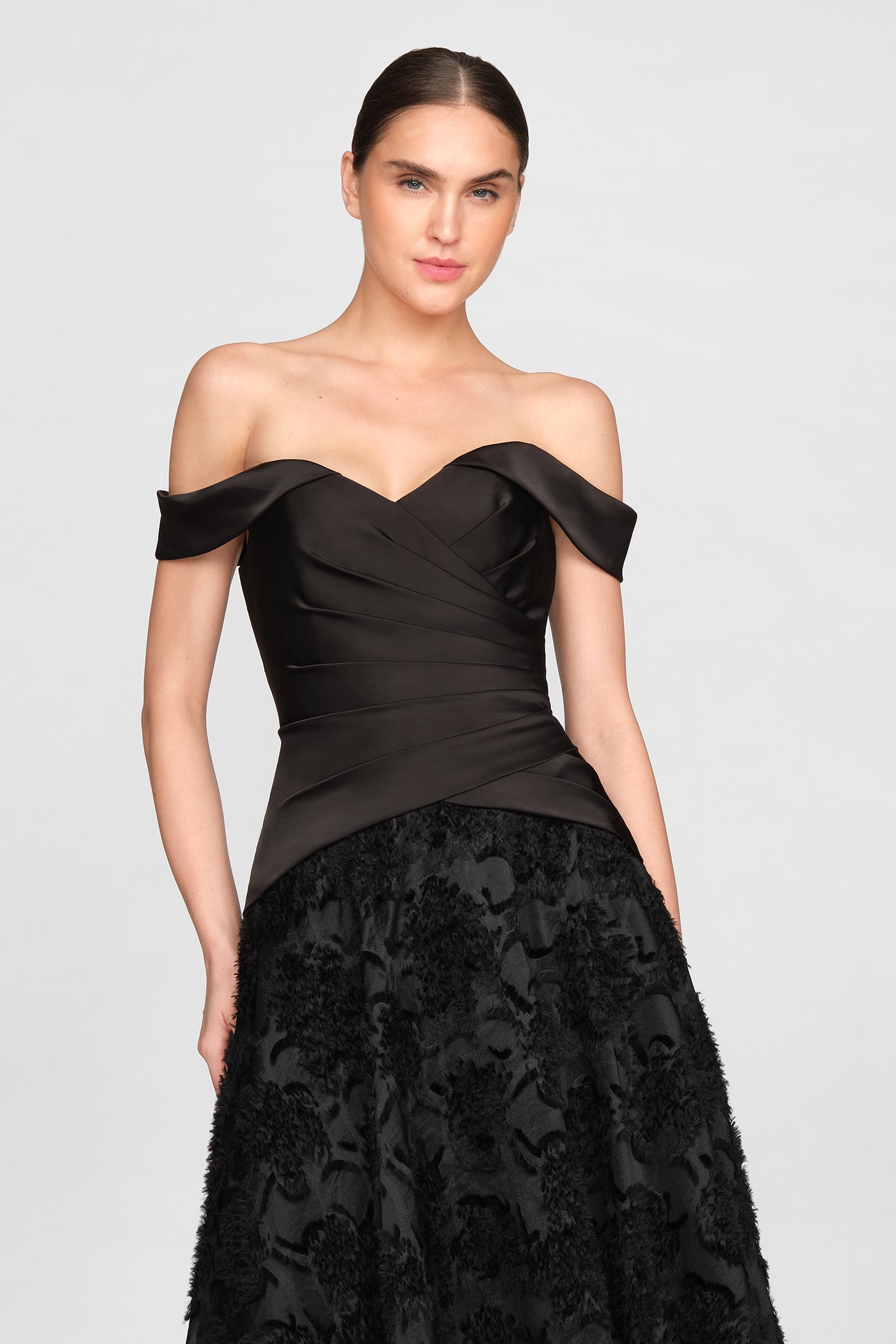 Lila Off Shoulder A Line Dress