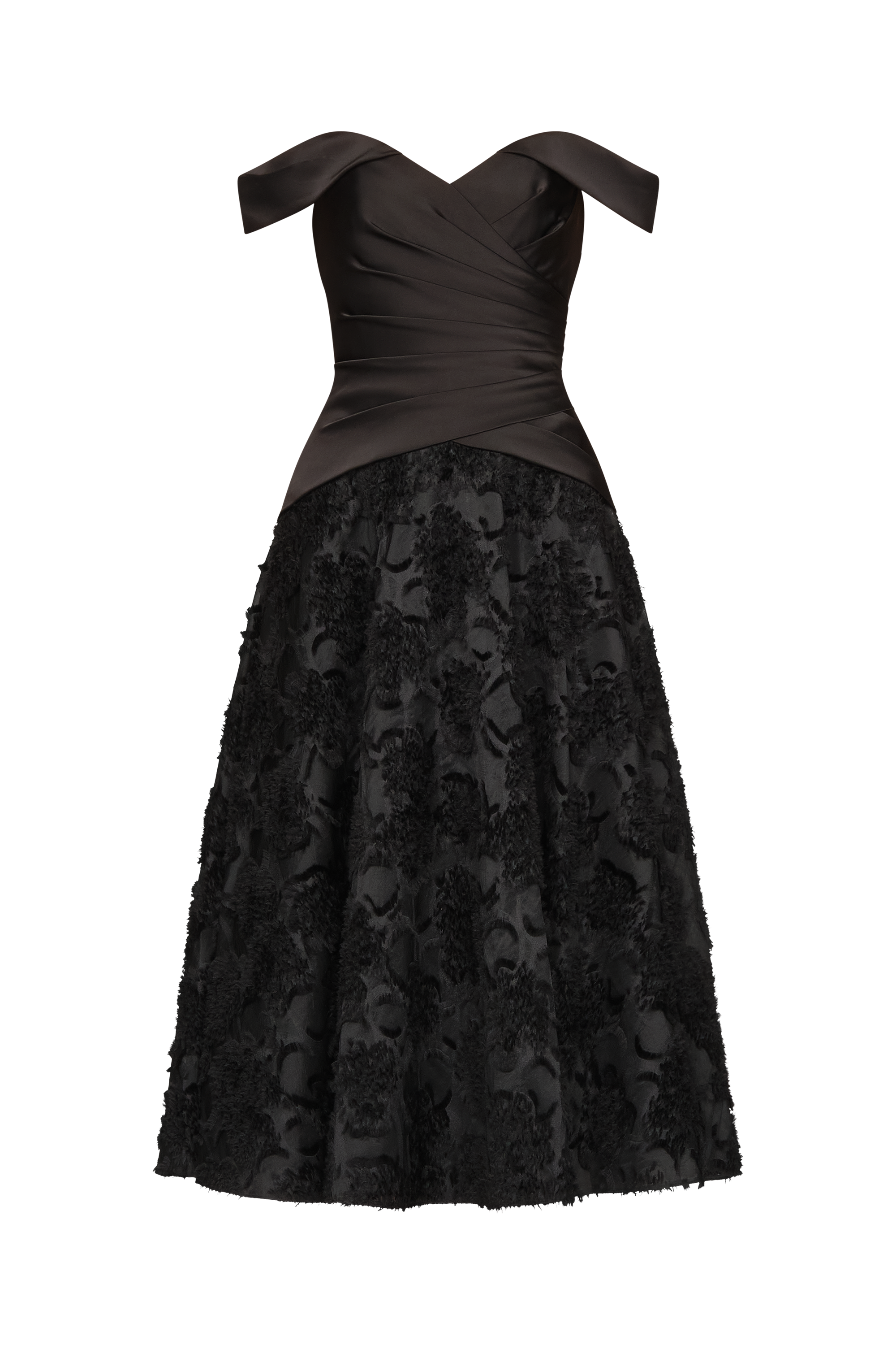 Lila Off Shoulder A Line Dress