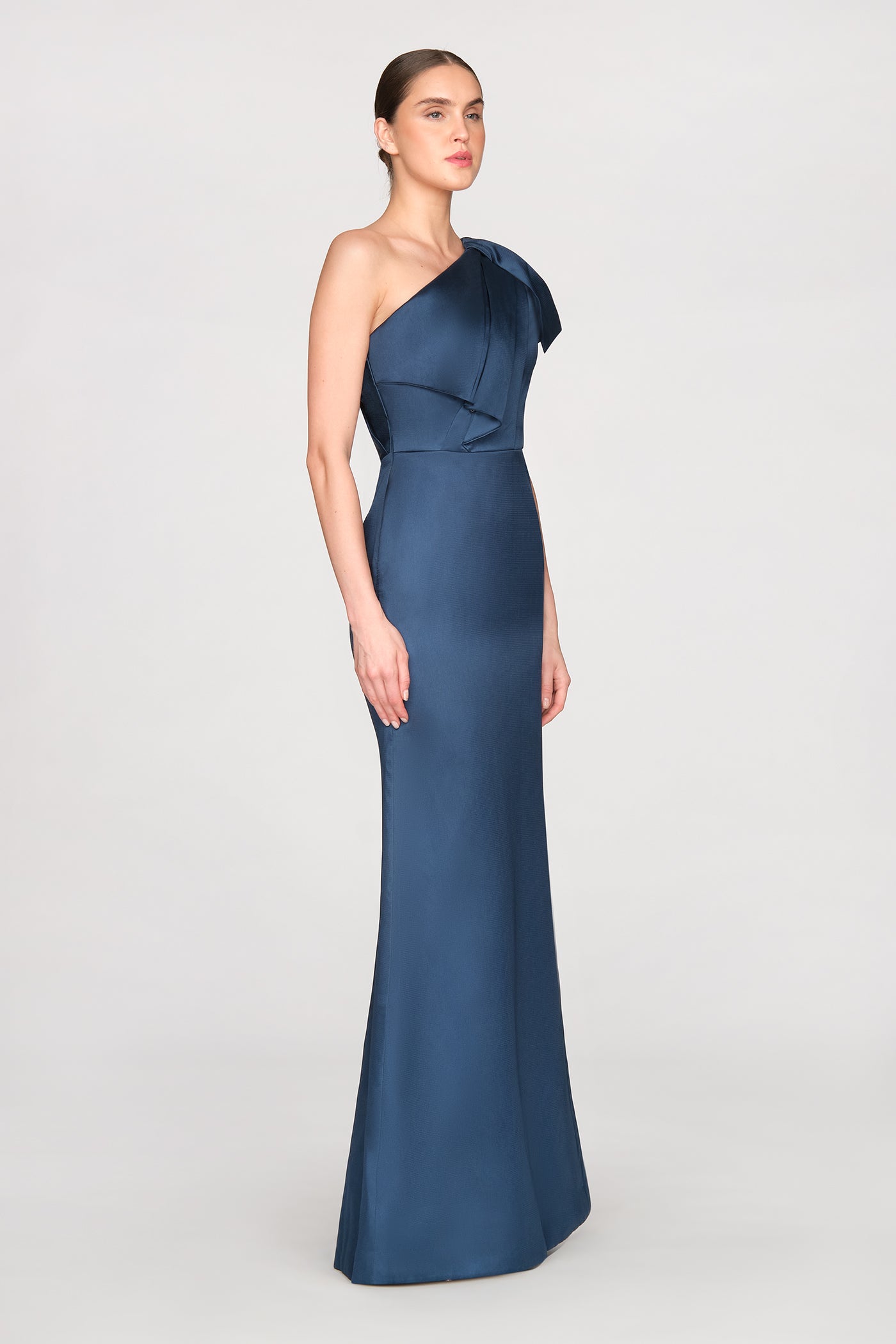 Cathy One Shoulder Bow Dress