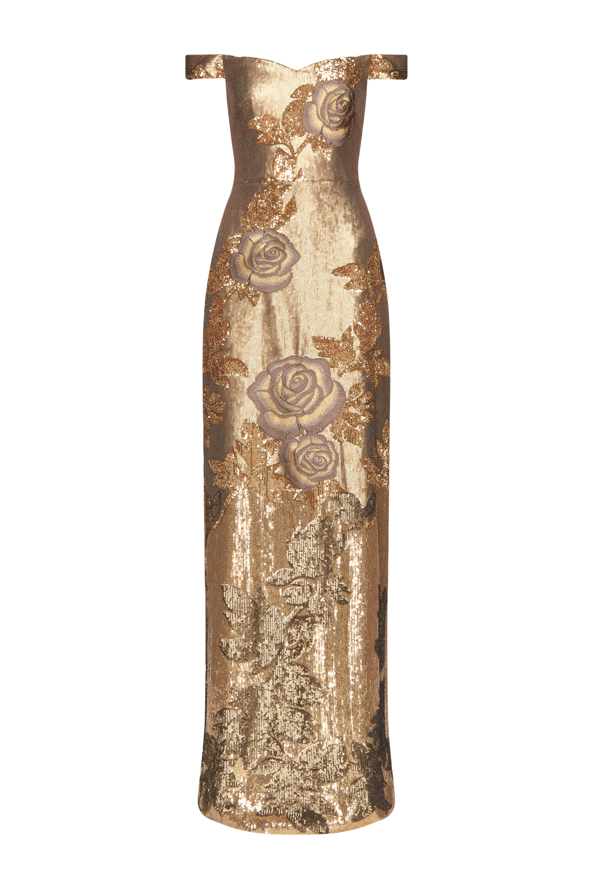 Aure Column Sequin Gown