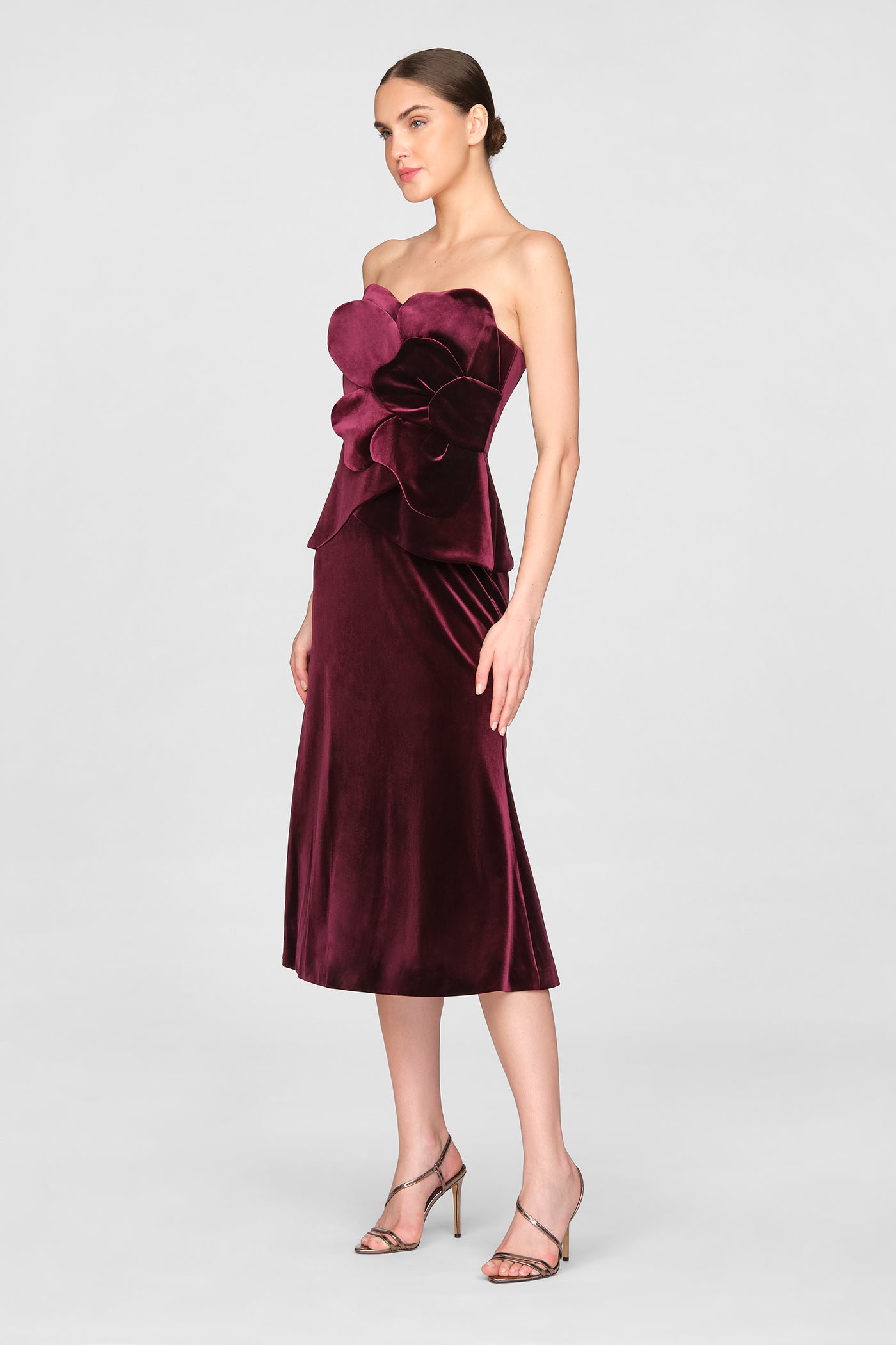 Kelsey Sculpted Velvet Dress