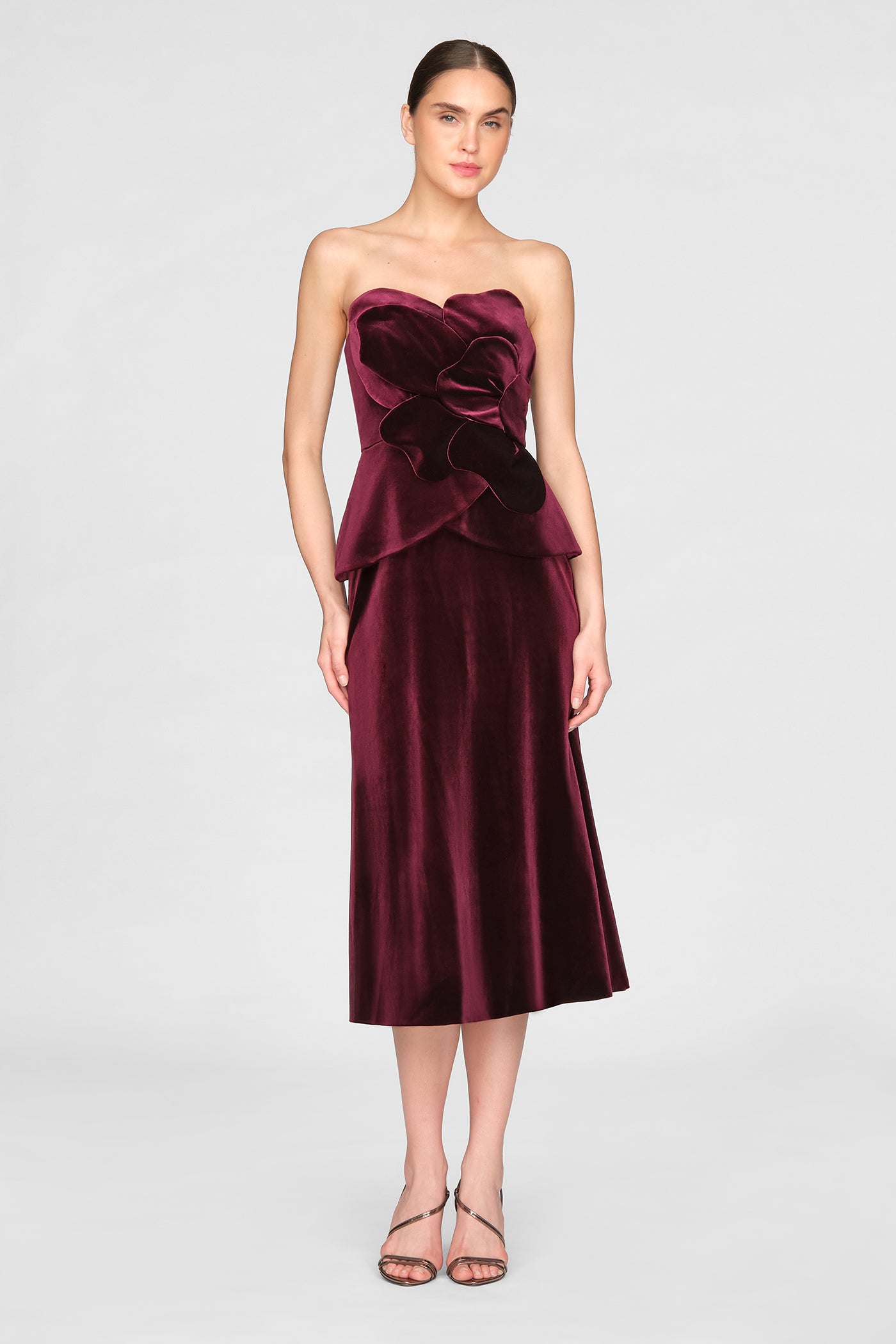Kelsey Sculpted Velvet Dress