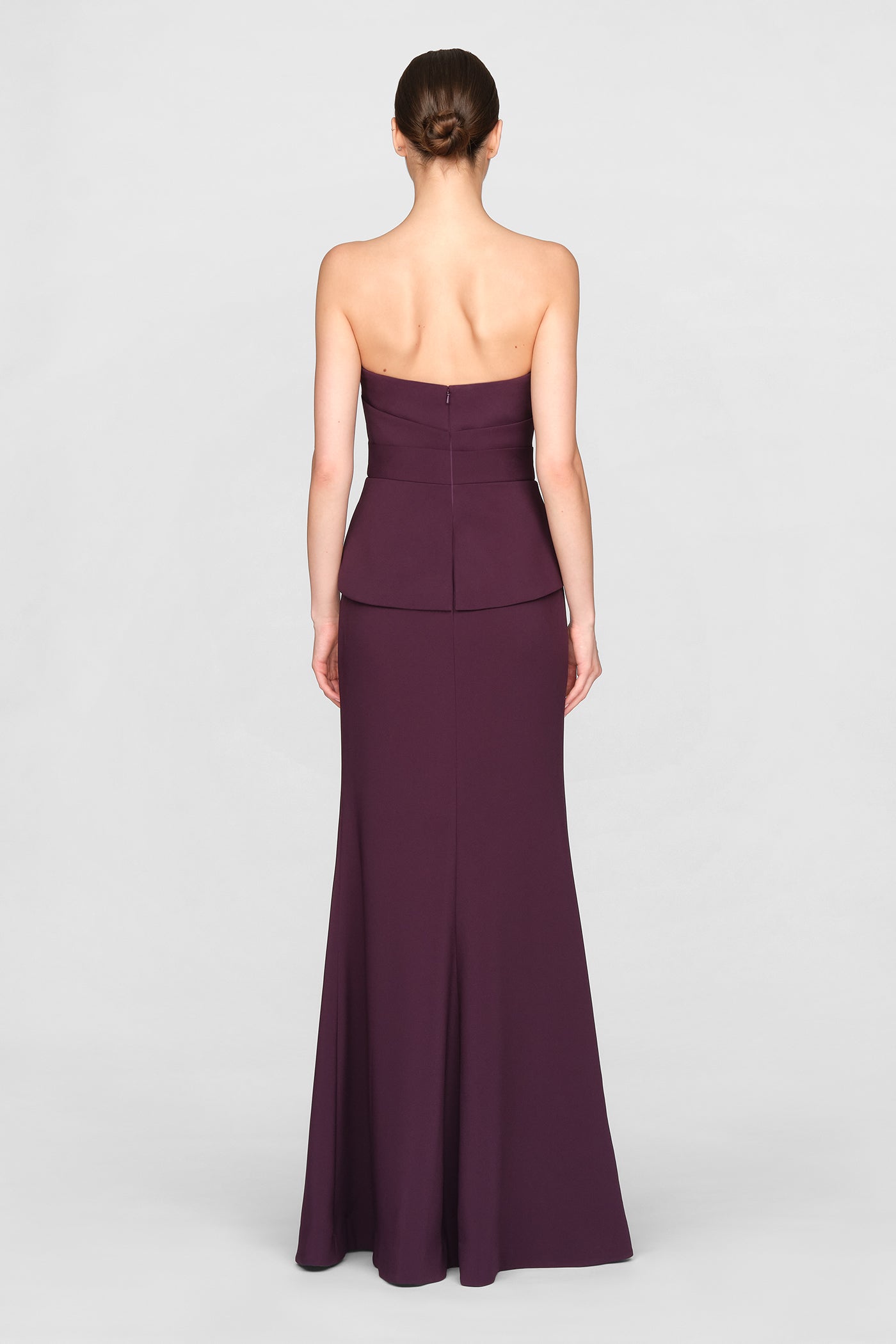 Lucinda Strapless Crepe Gown