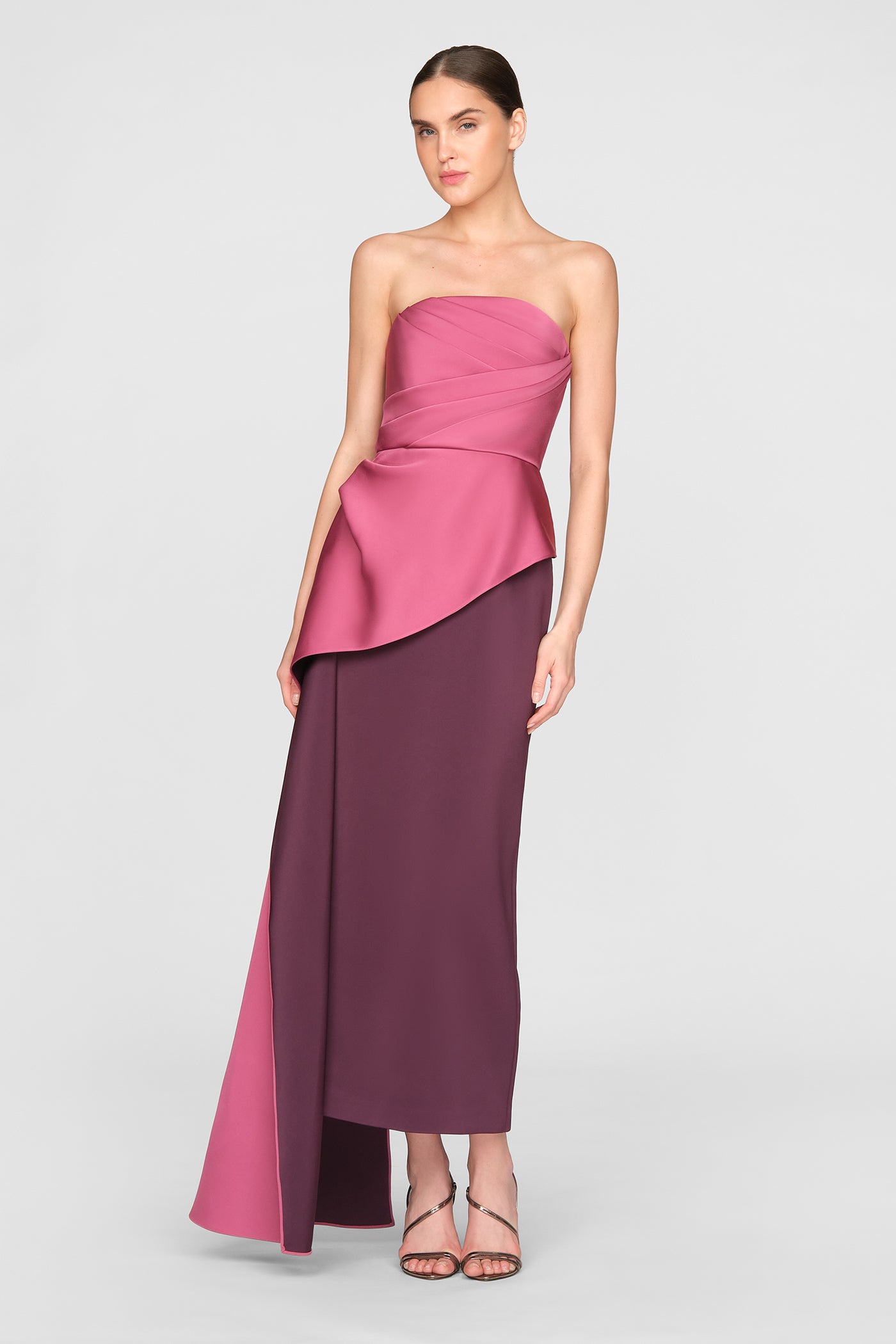 Diane Strapless Two Tone Gown