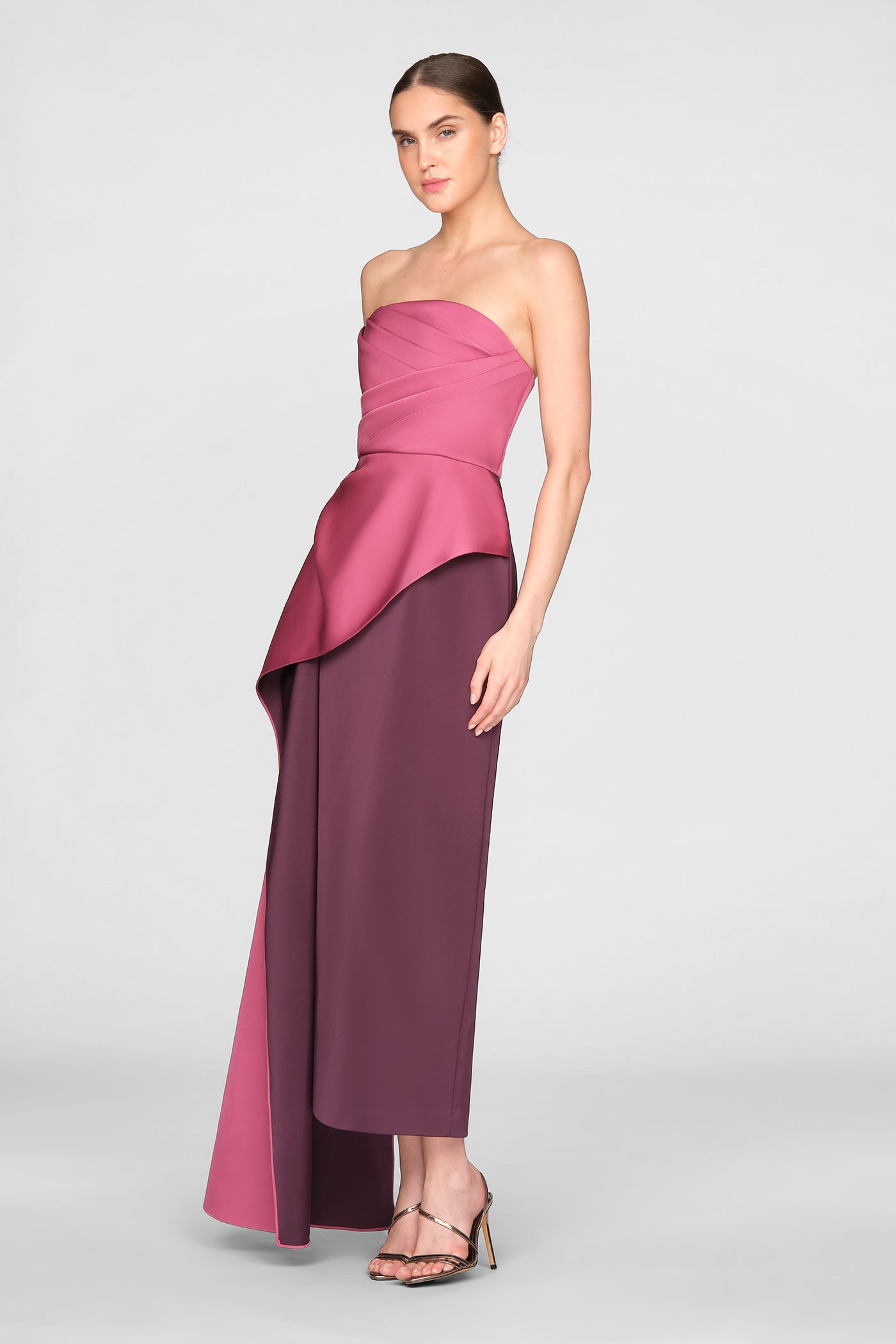 Diane Strapless Two Tone Gown