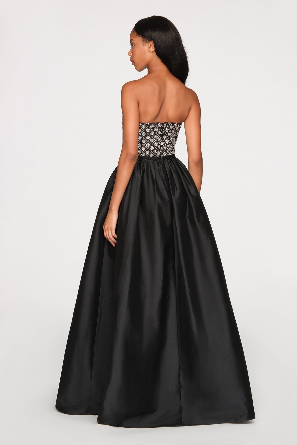 Mila Beaded Taffeta Gown