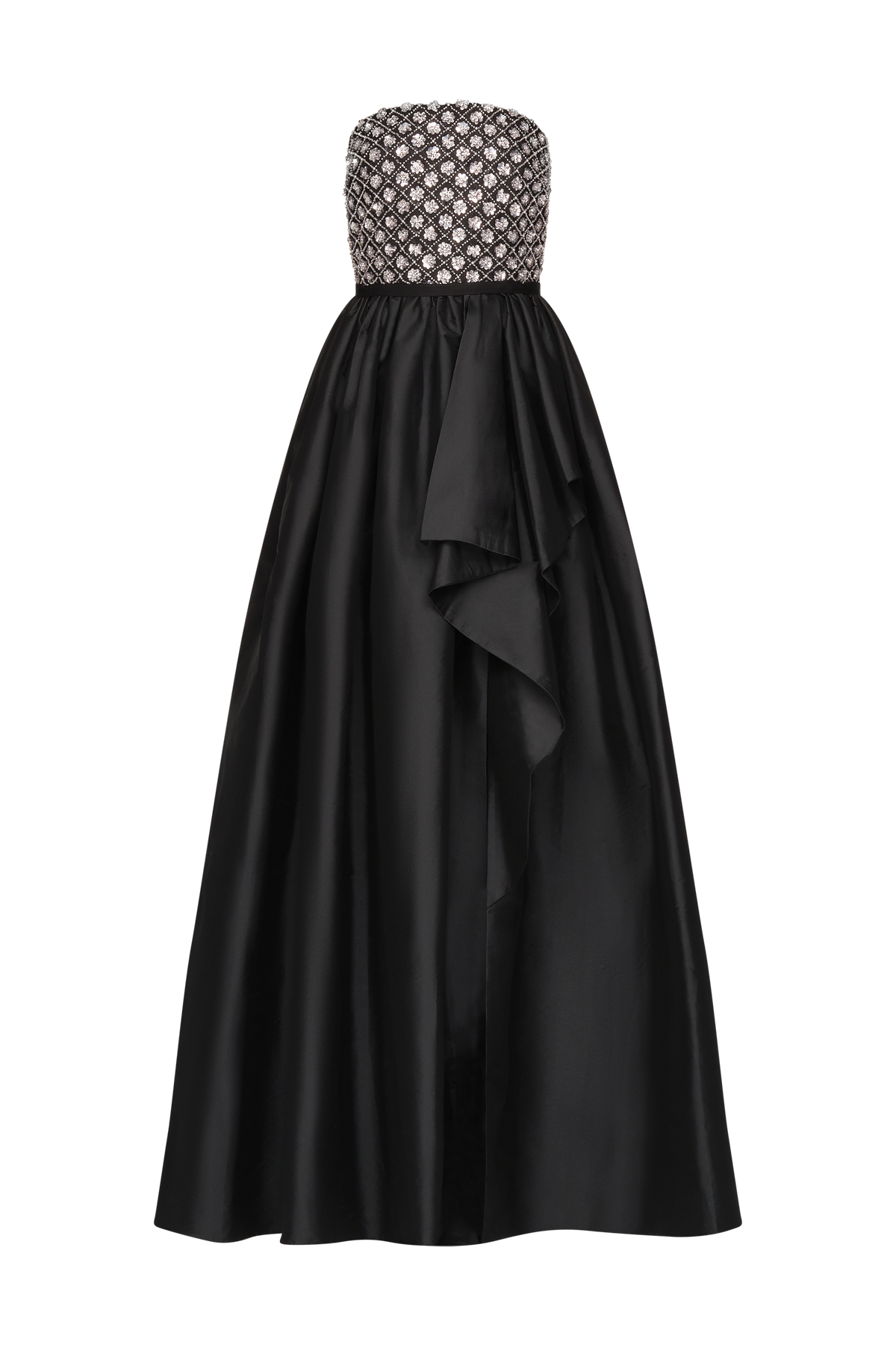 Mila Beaded Taffeta Gown