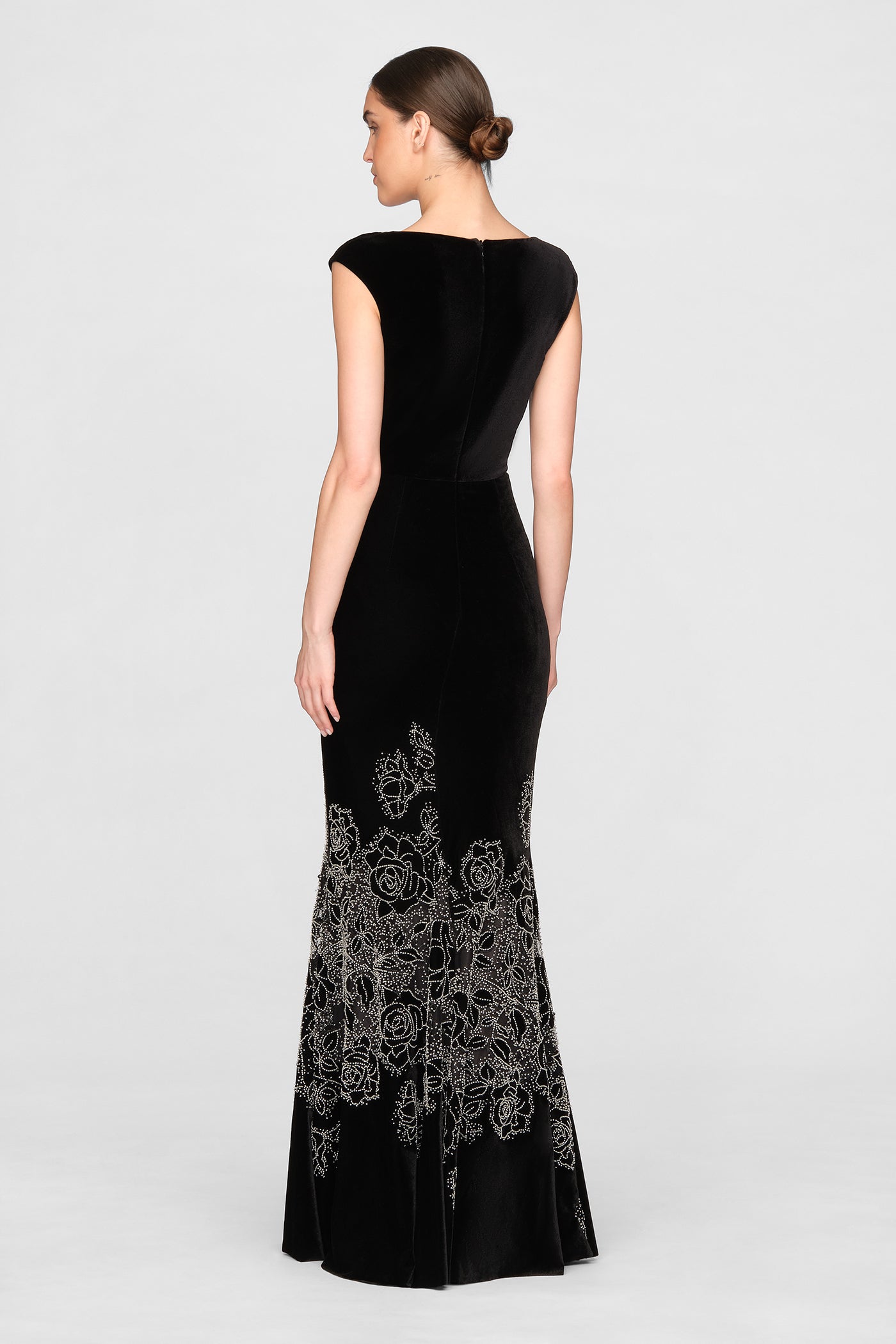 Ophelia Beaded Velvet Gown