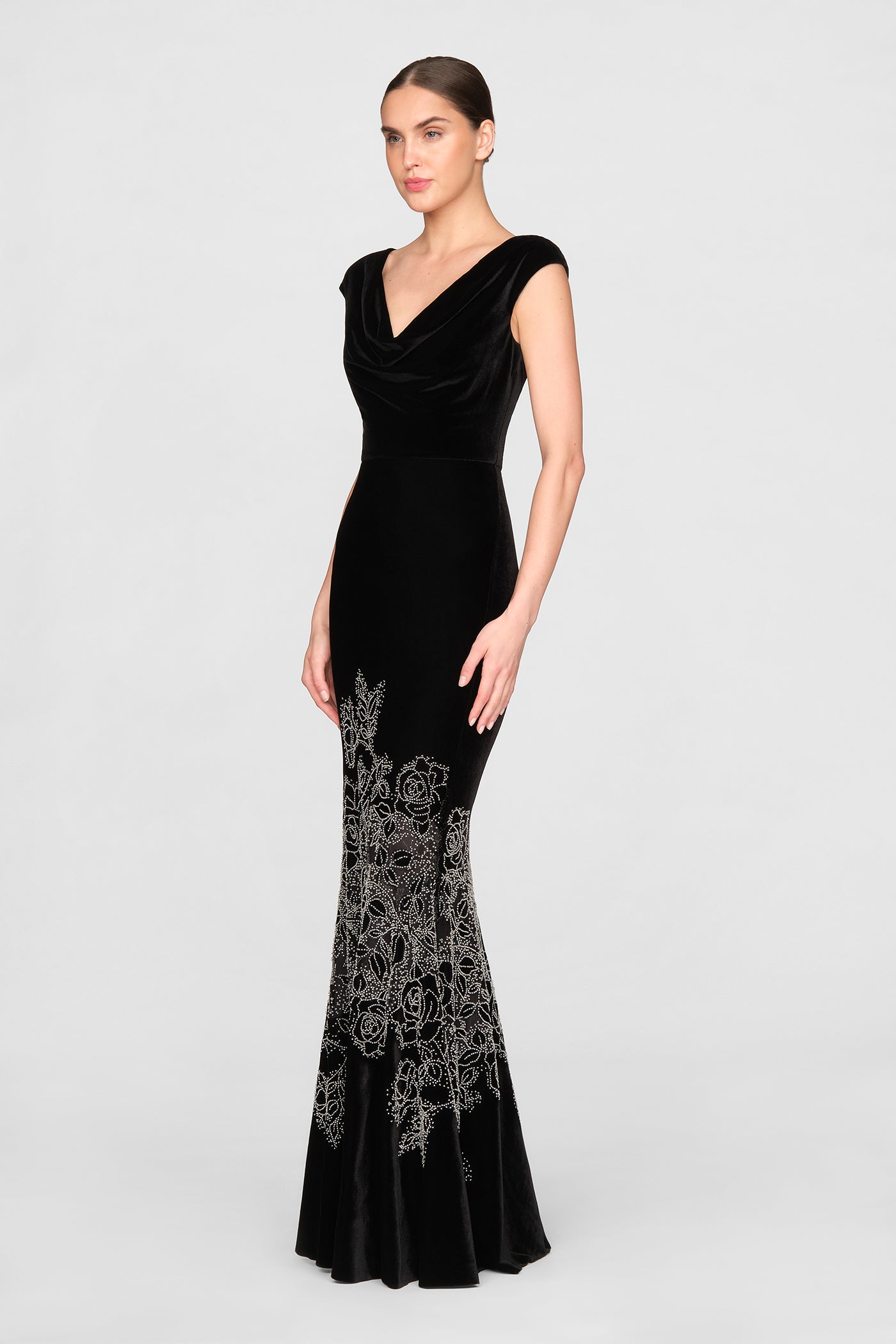 Ophelia Beaded Velvet Gown