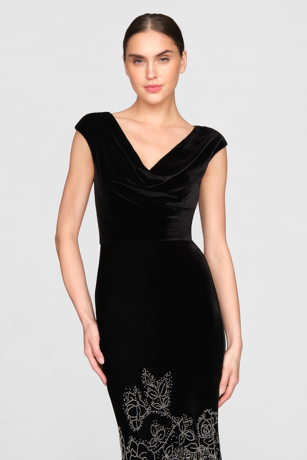 Ophelia Beaded Velvet Gown