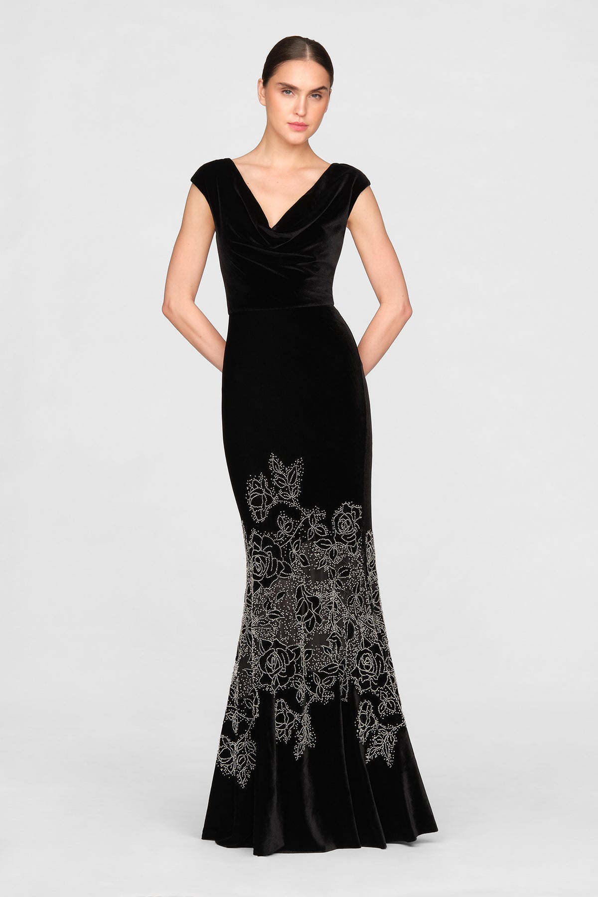Ophelia Beaded Velvet Gown