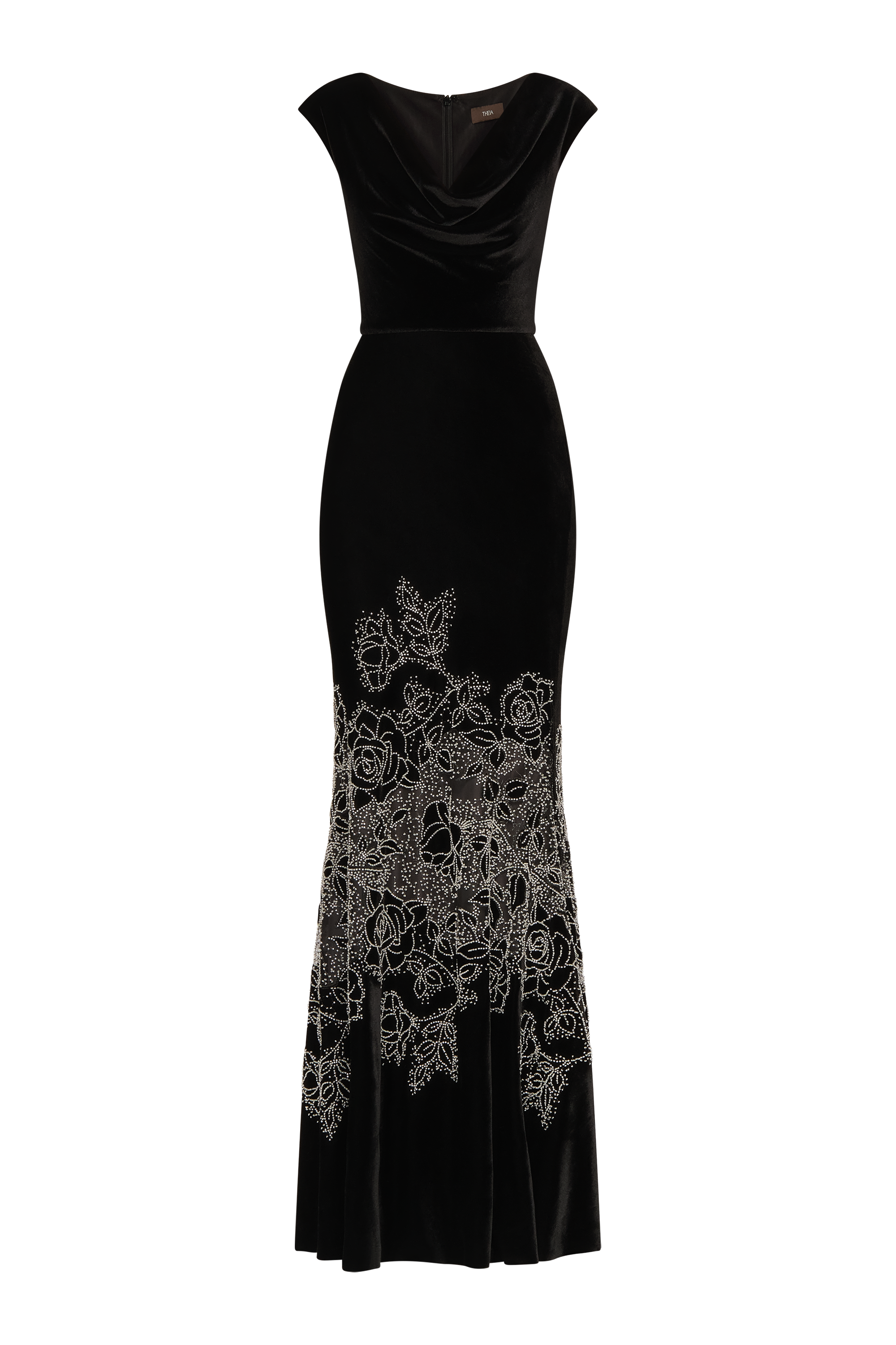 Ophelia Beaded Velvet Gown