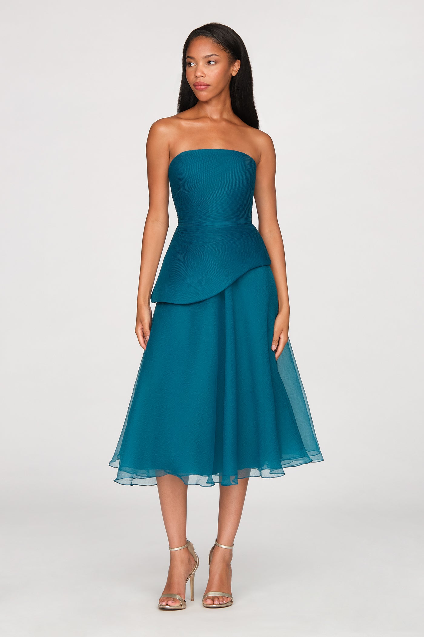 Veda Strapless Midi Dress