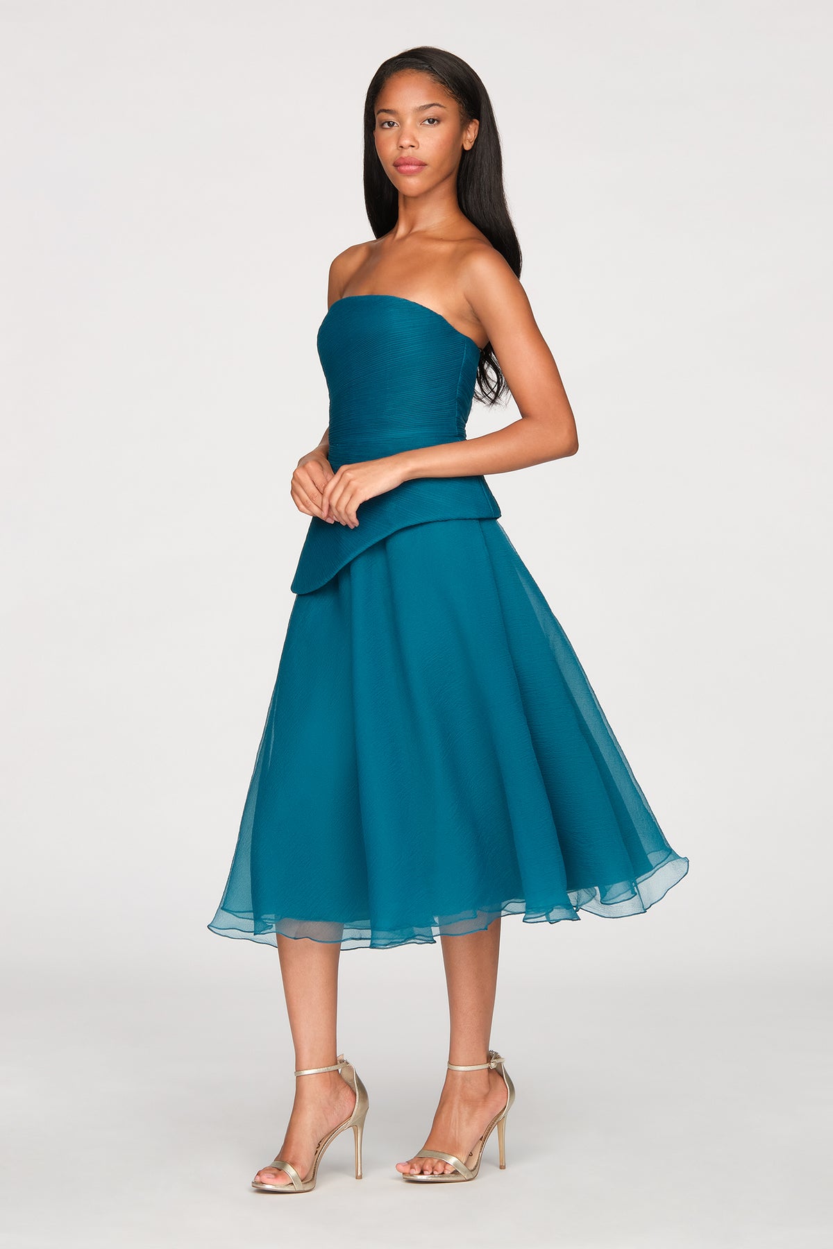 Veda Strapless Midi Dress