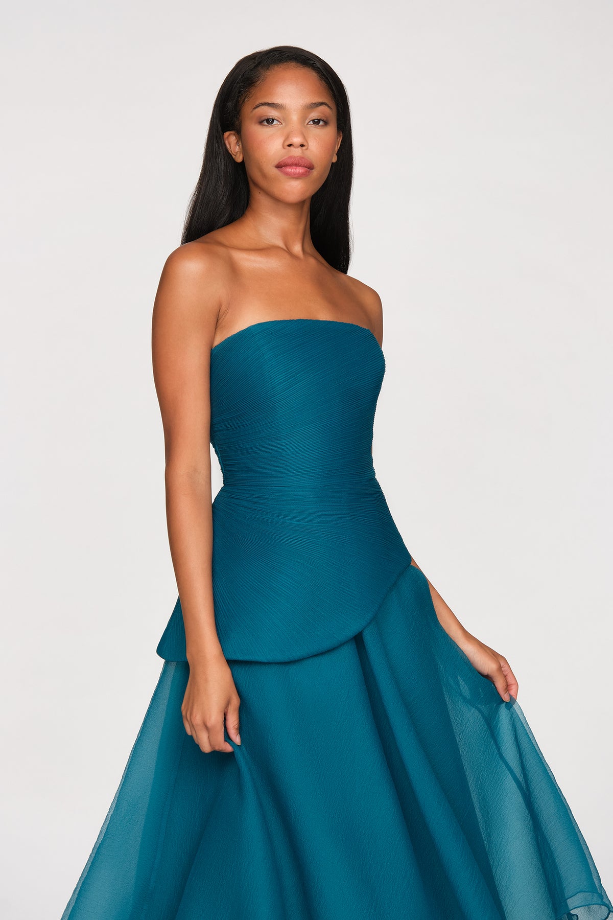 Veda Strapless Midi Dress