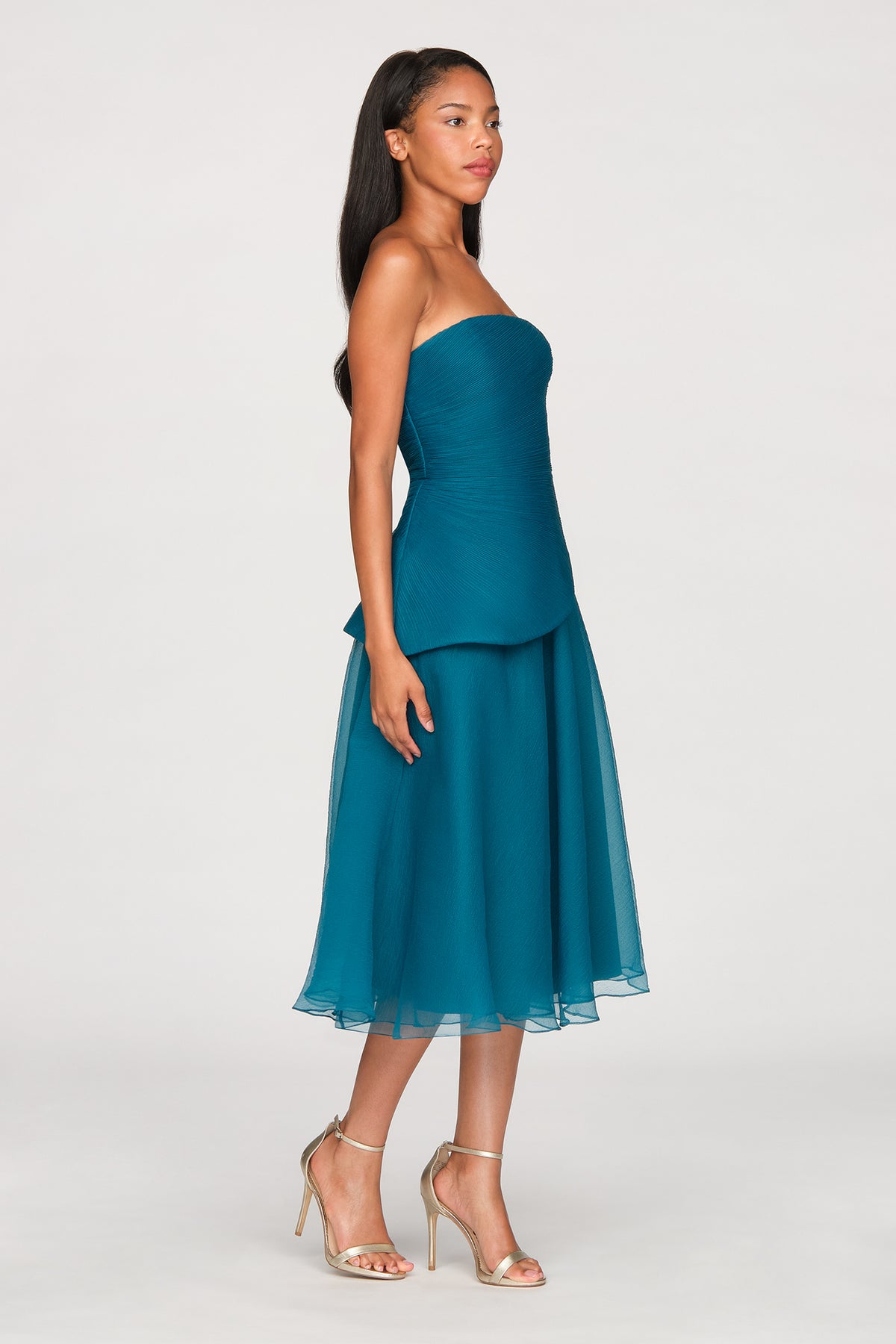 Veda Strapless Midi Dress