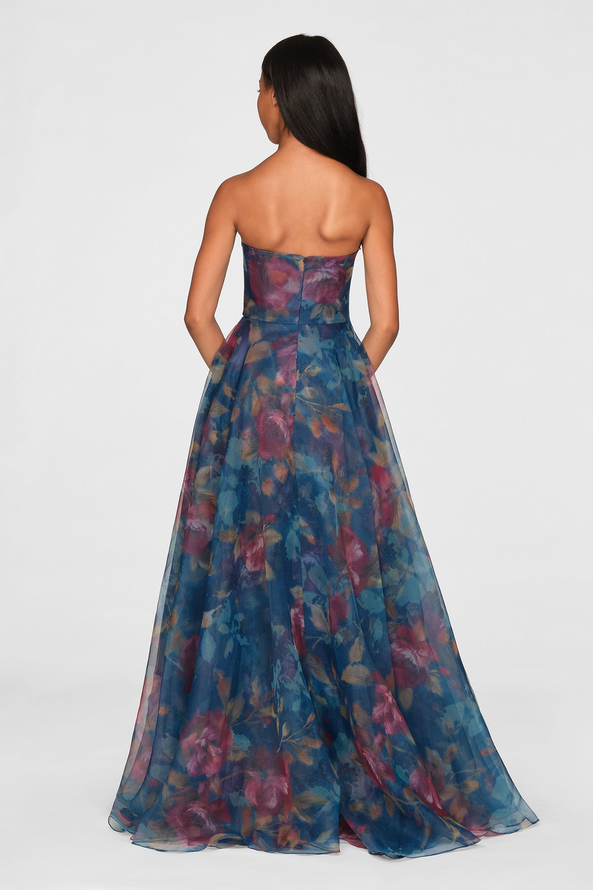 Neve Strapless Asymmetric Gown