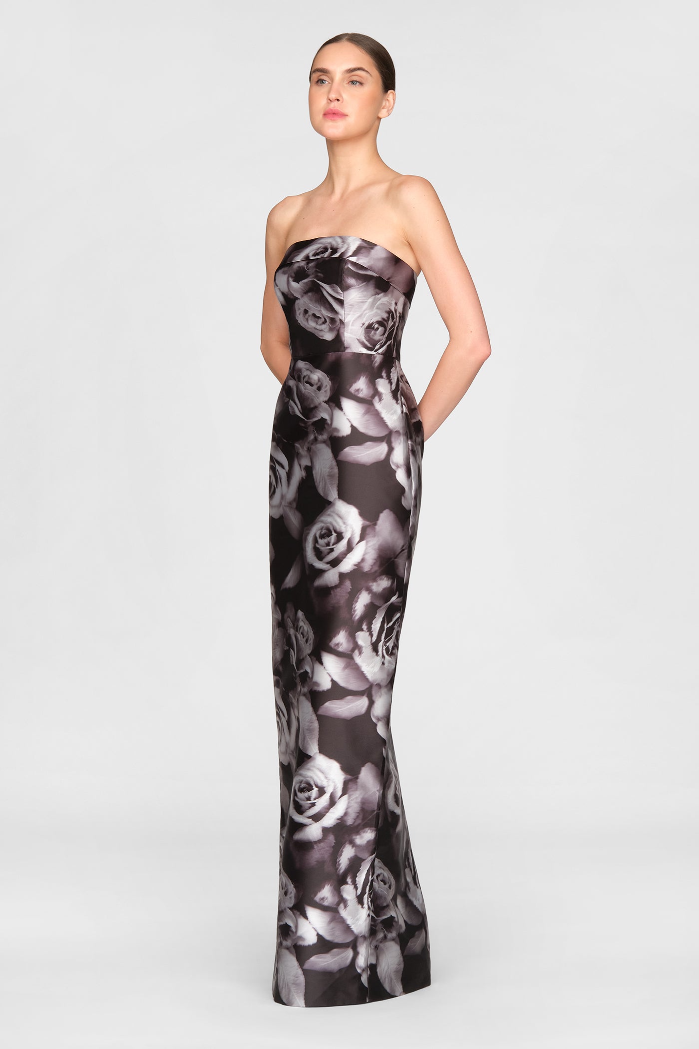 Cleo Strapless Column Gown