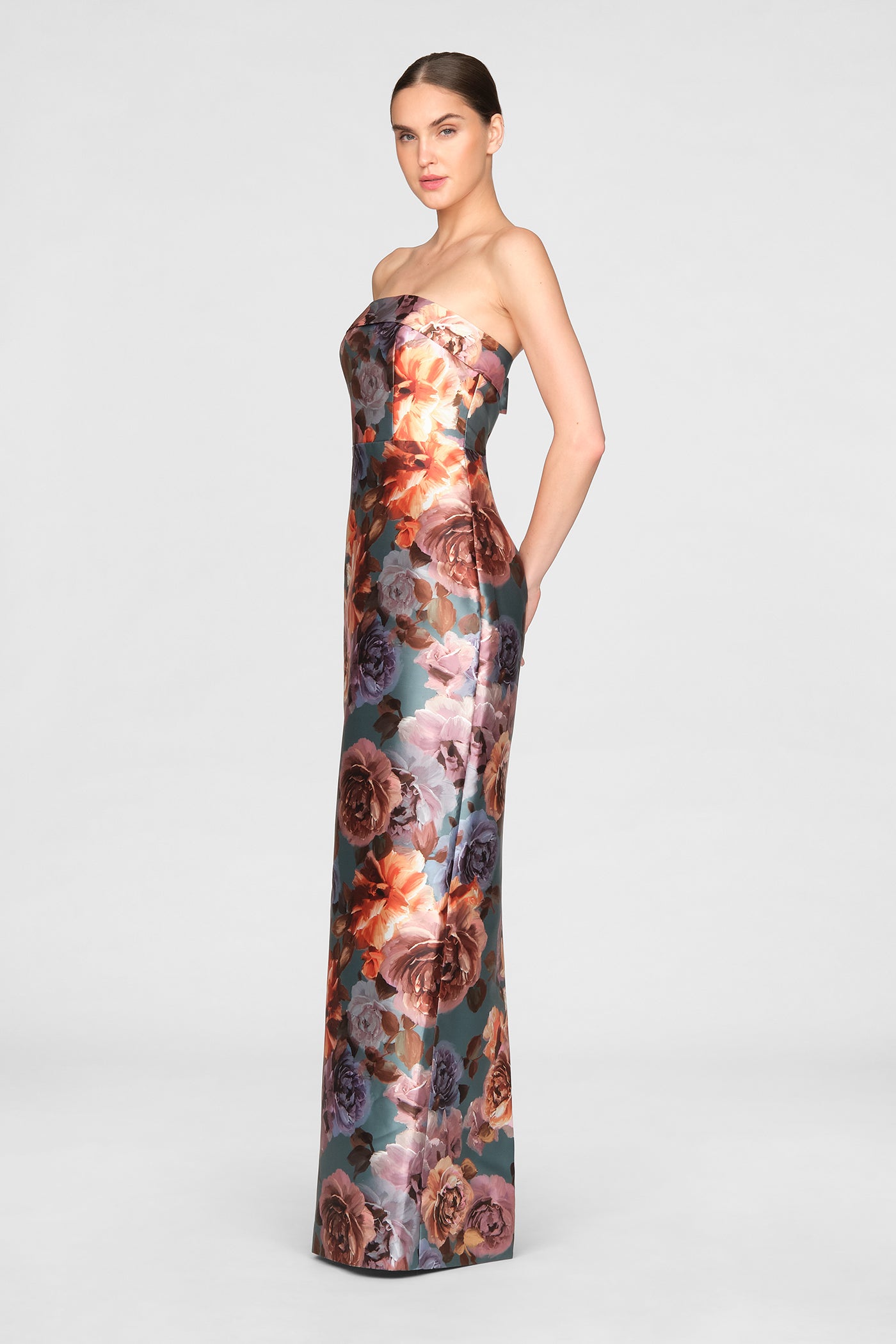 Cleo Strapless Column Gown