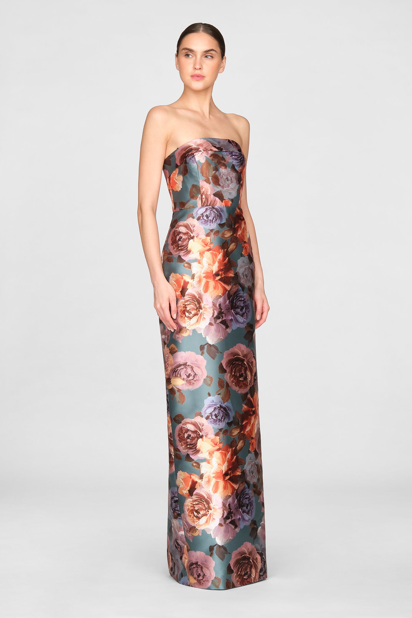 Cleo Strapless Column Gown