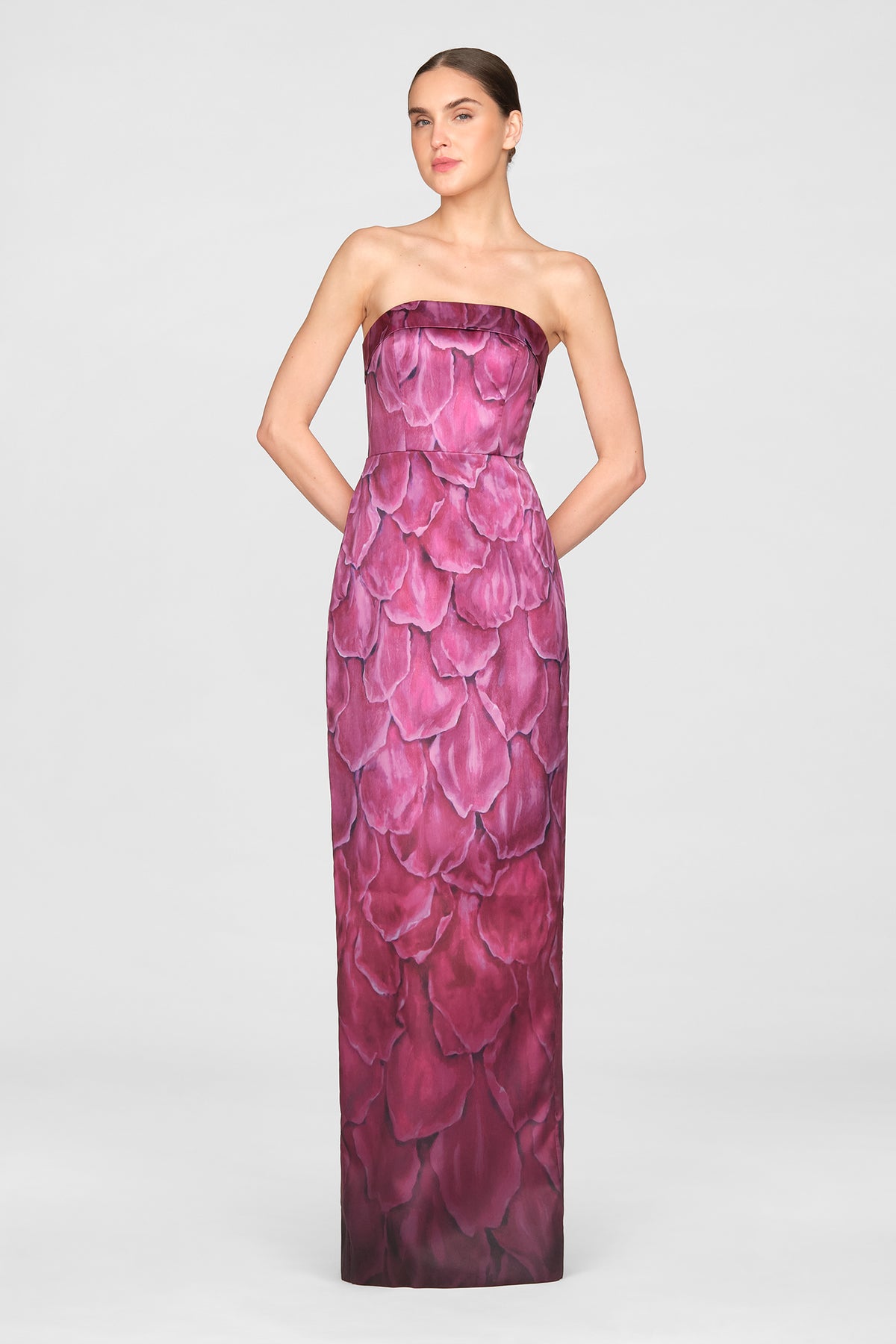 Cleo Strapless Column Gown