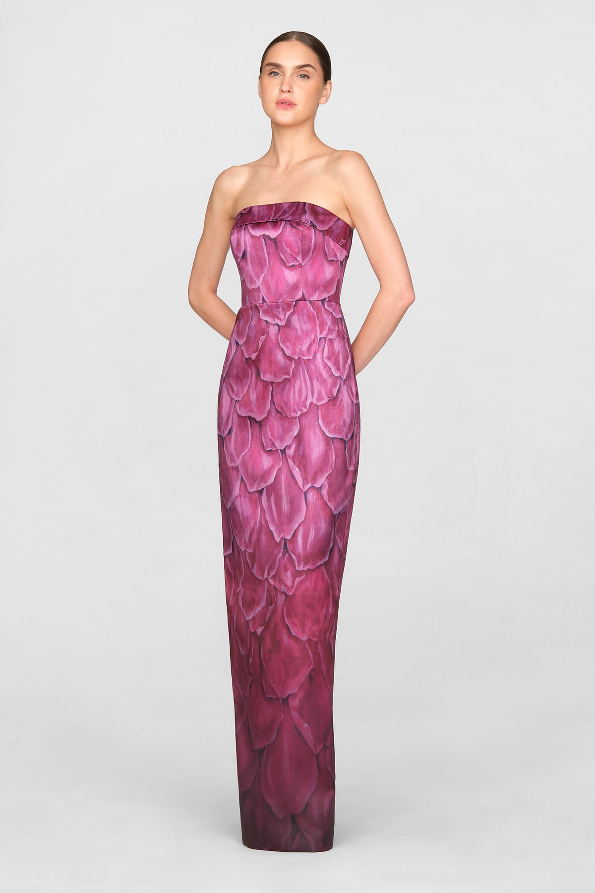 Cleo Strapless Column Gown