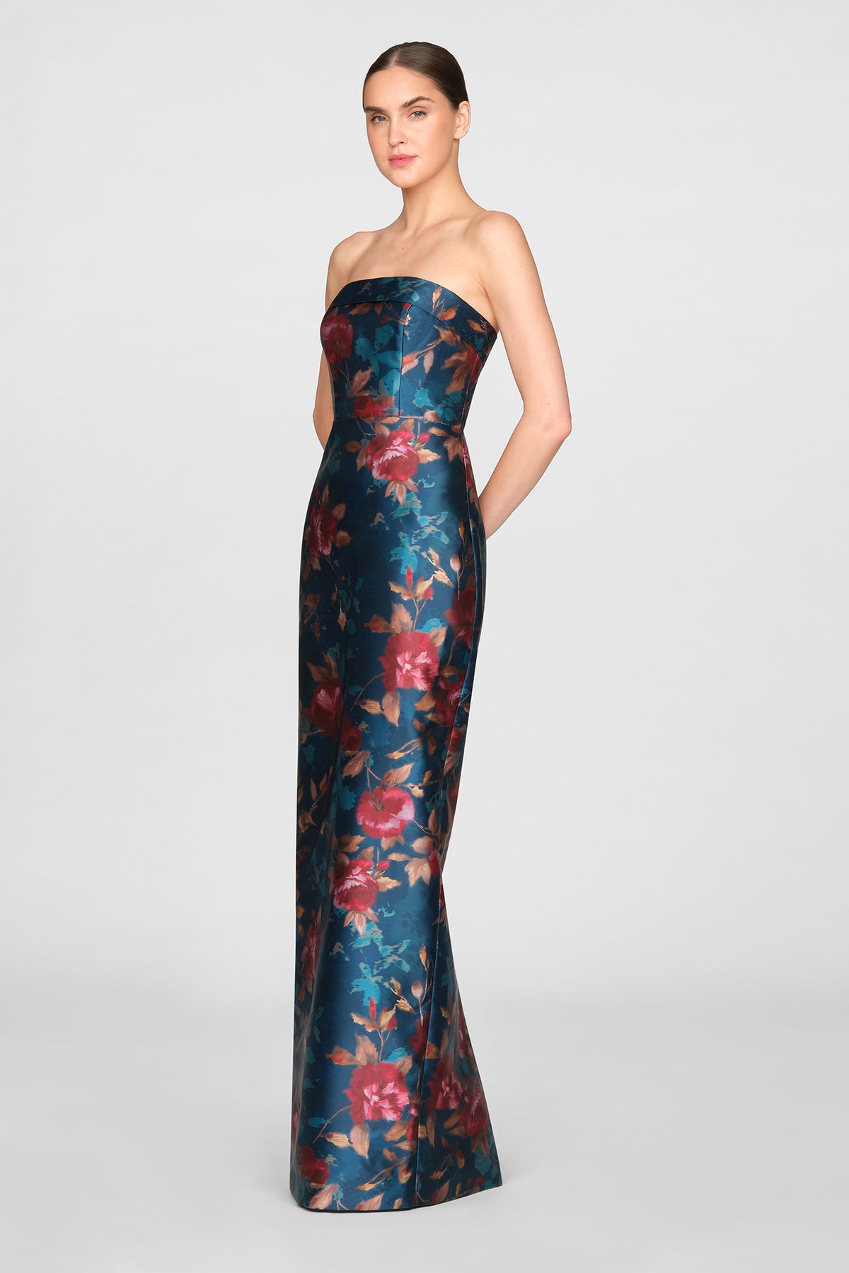 Cleo Strapless Column Gown