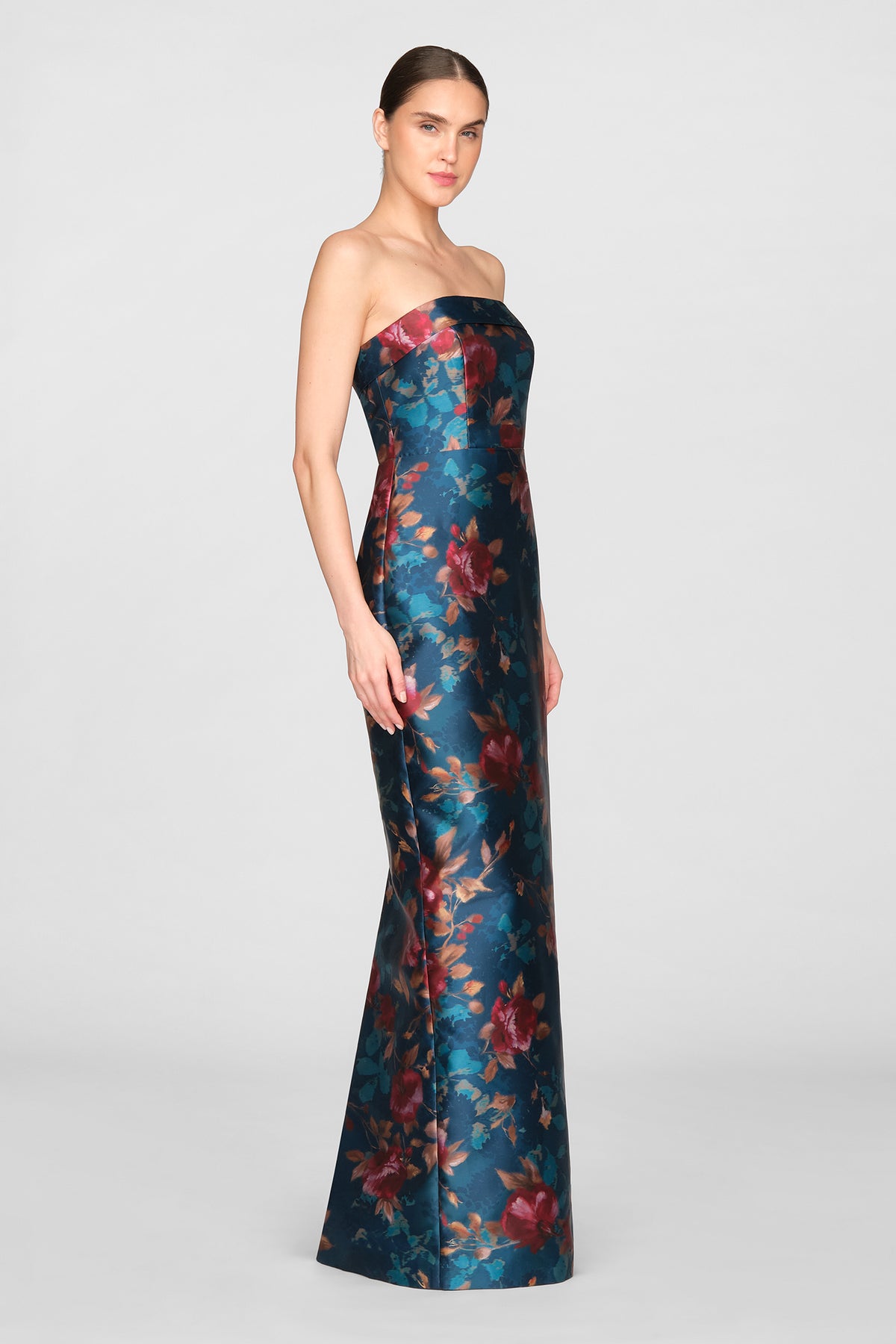 Cleo Strapless Column Gown