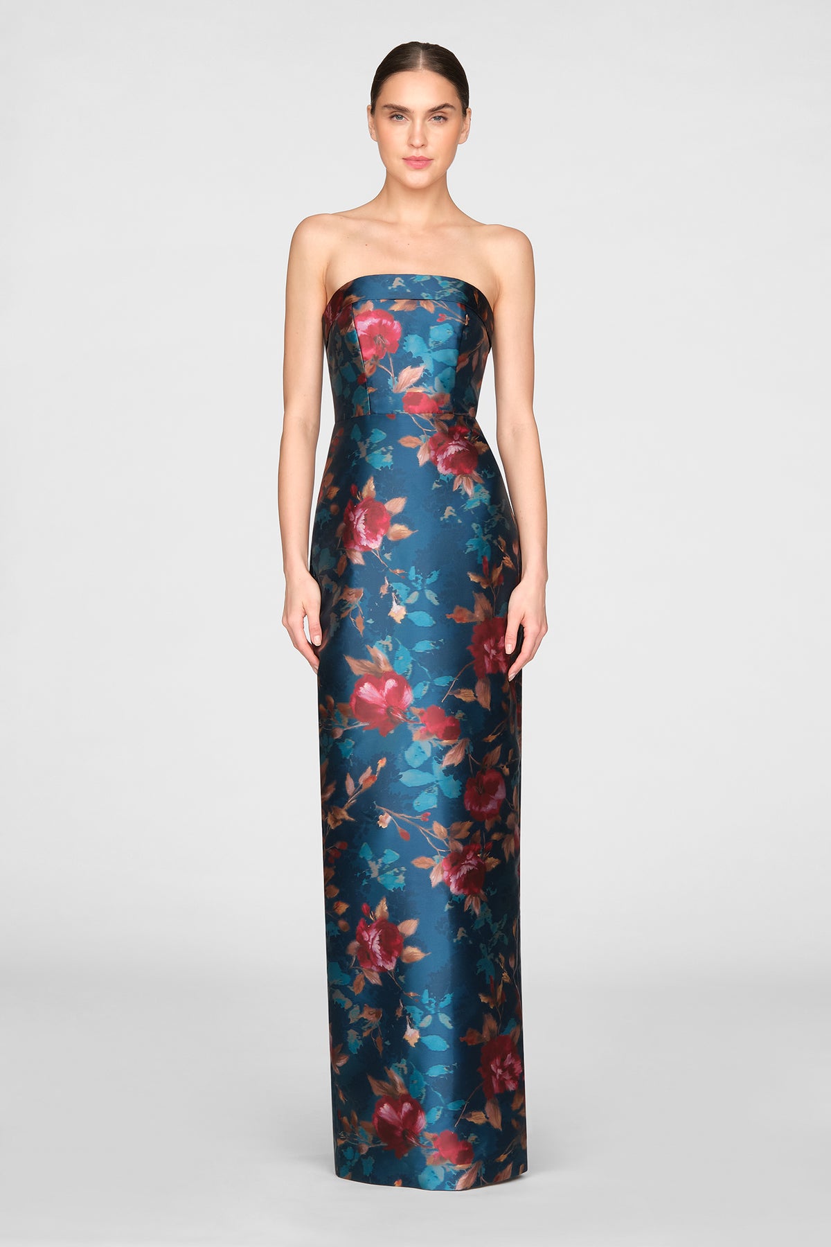 Cleo Strapless Column Gown