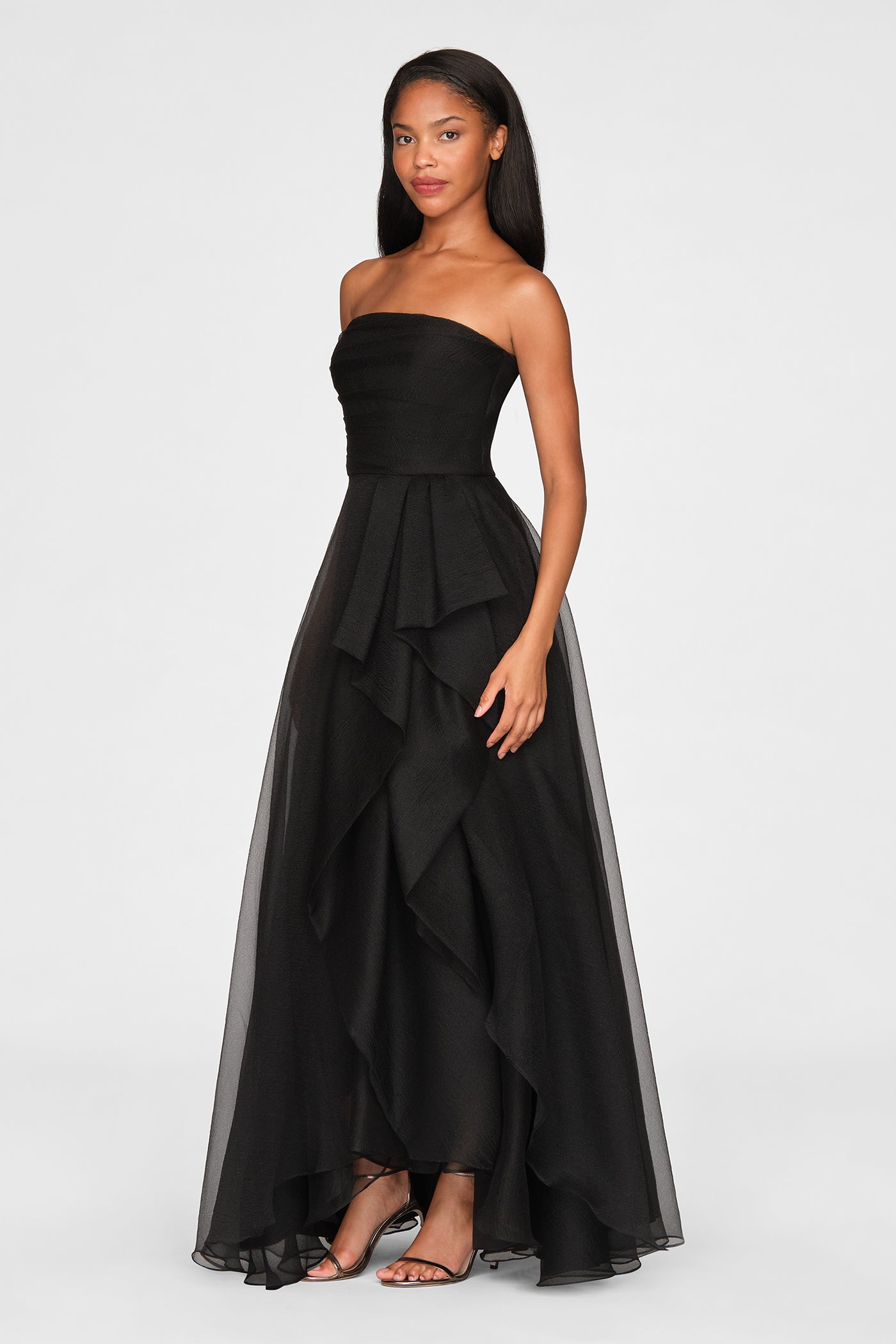 Teresa Strapless Draped Gown