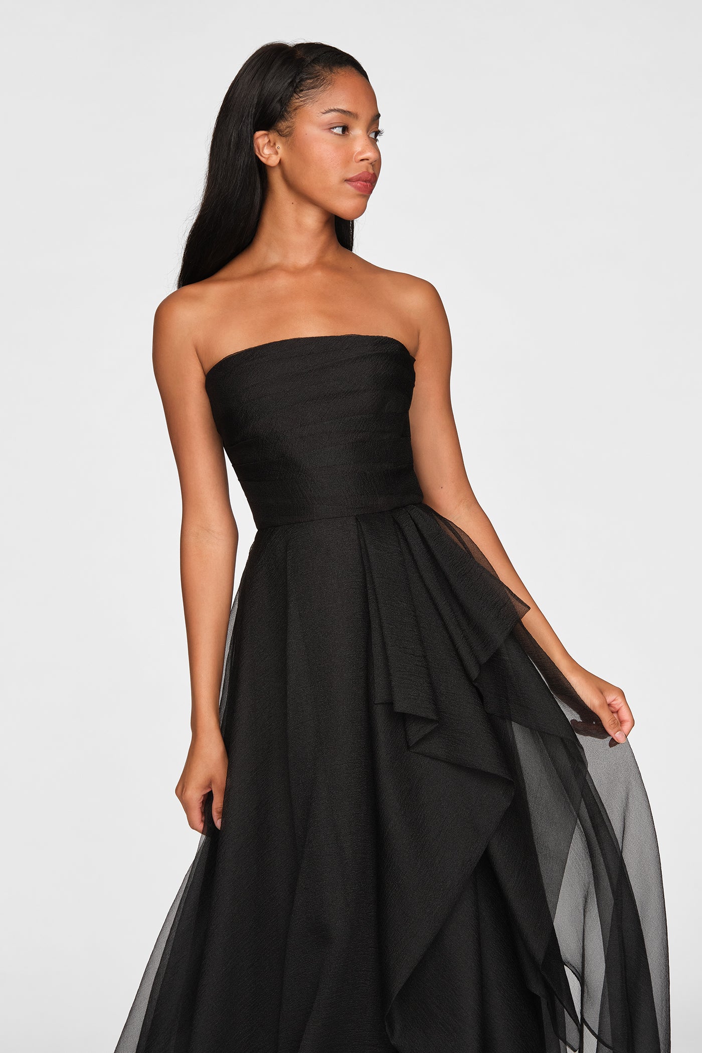 Teresa Strapless Draped Gown