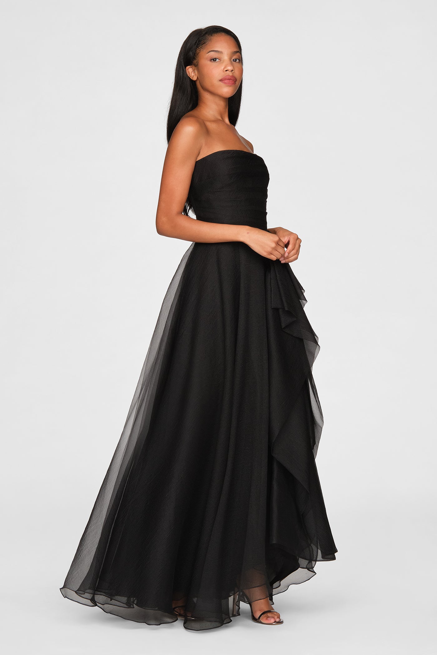 Teresa Strapless Draped Gown
