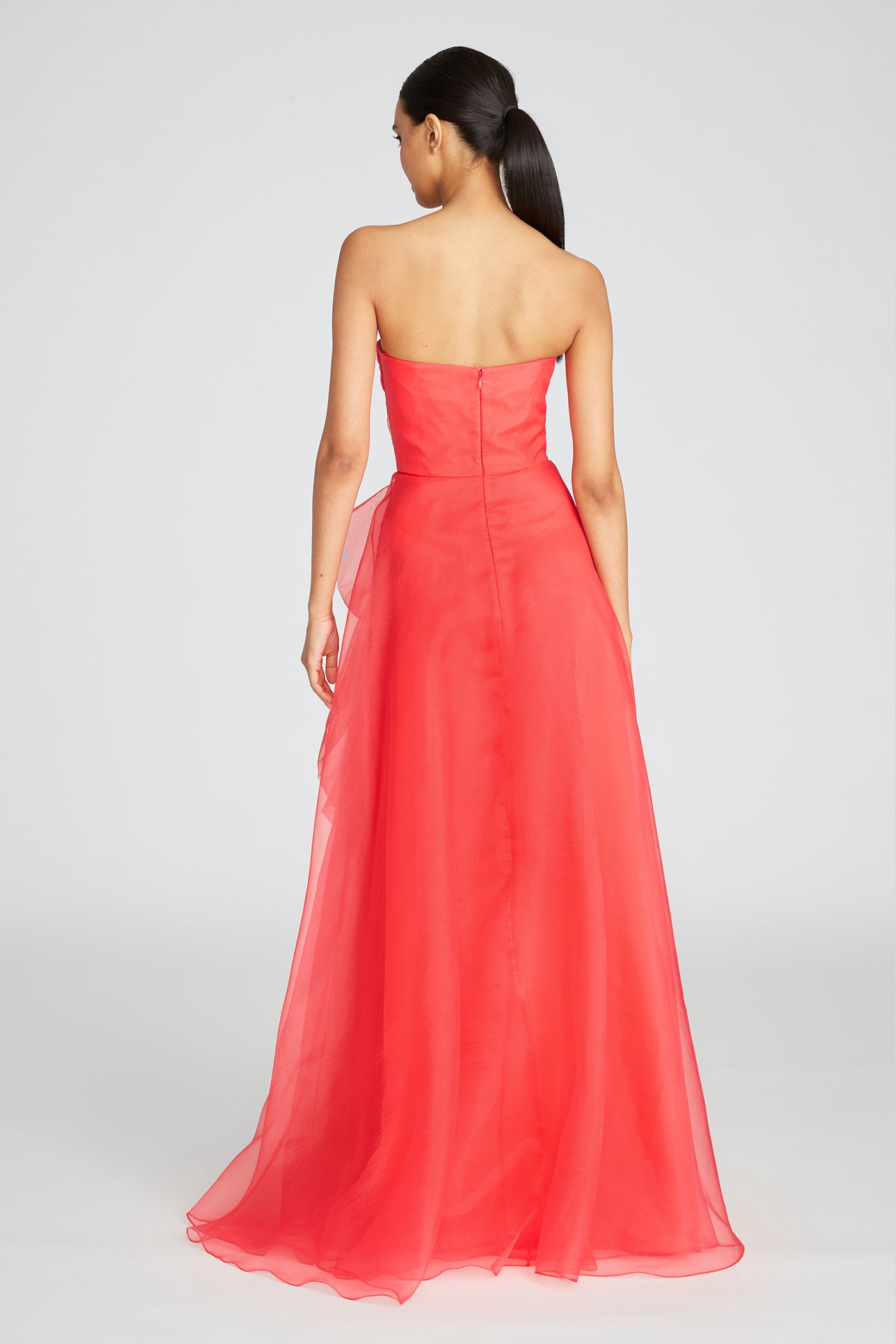 Teresa Strapless Draped Gown