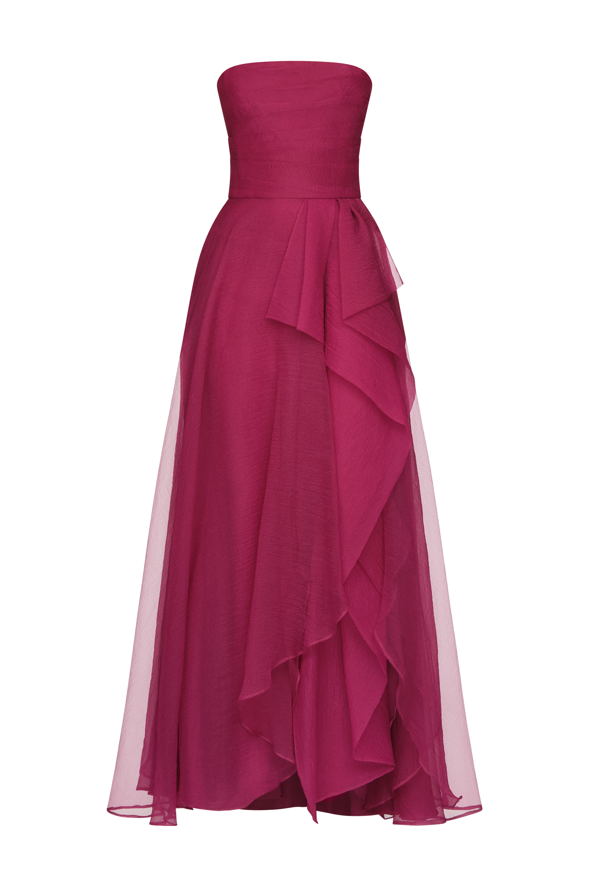 Teresa Strapless Draped Gown