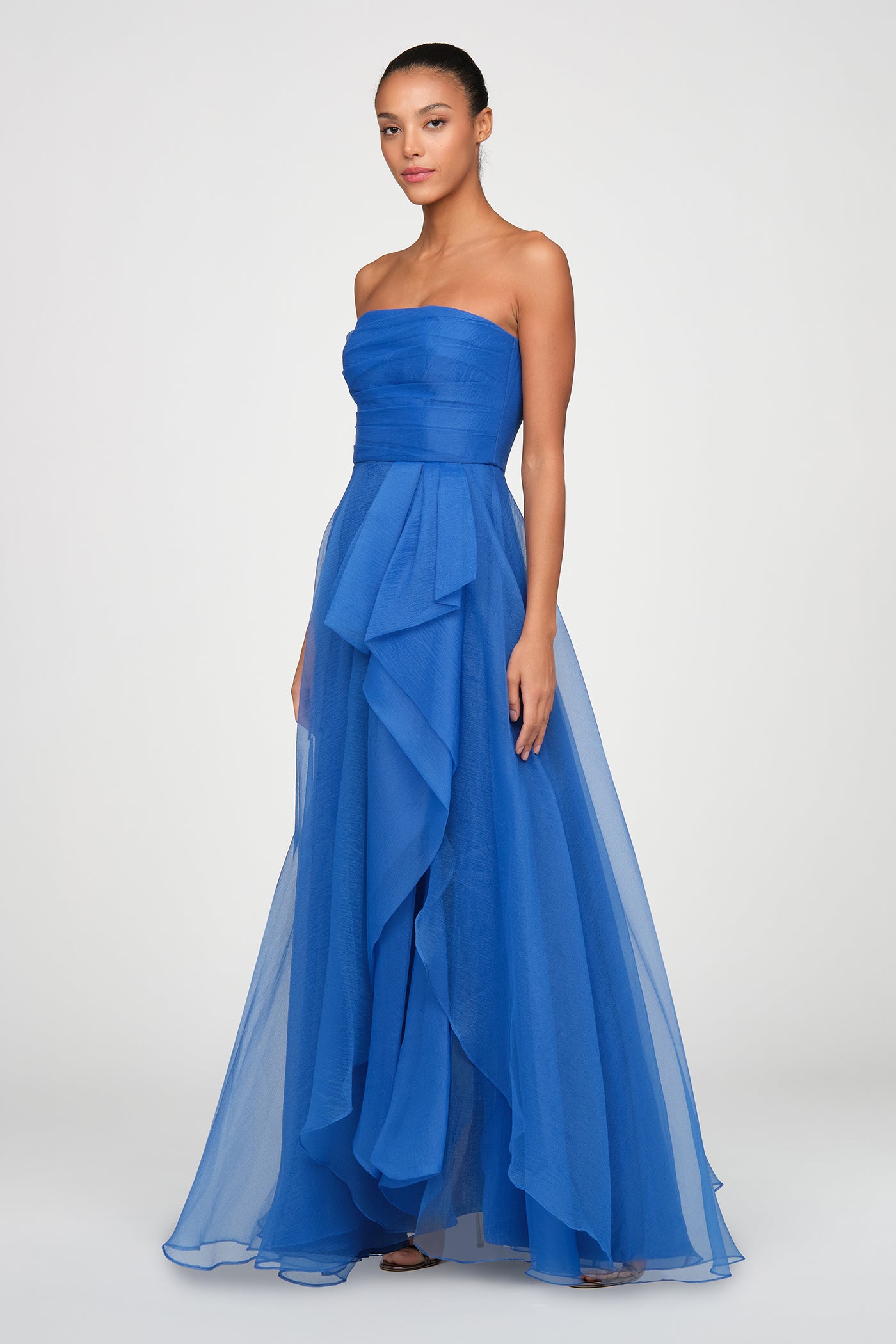 Teresa Strapless Draped Gown