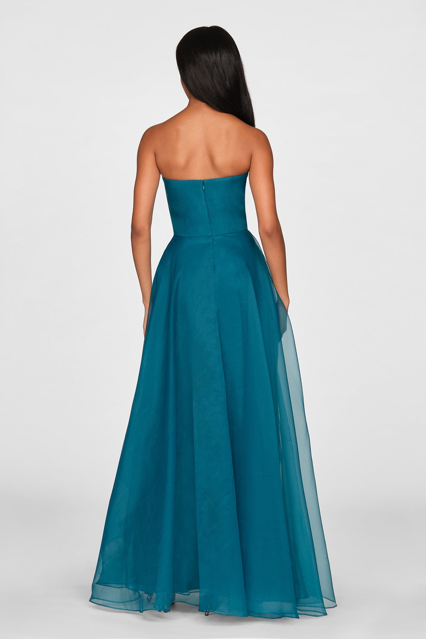 Teresa Strapless Draped Gown