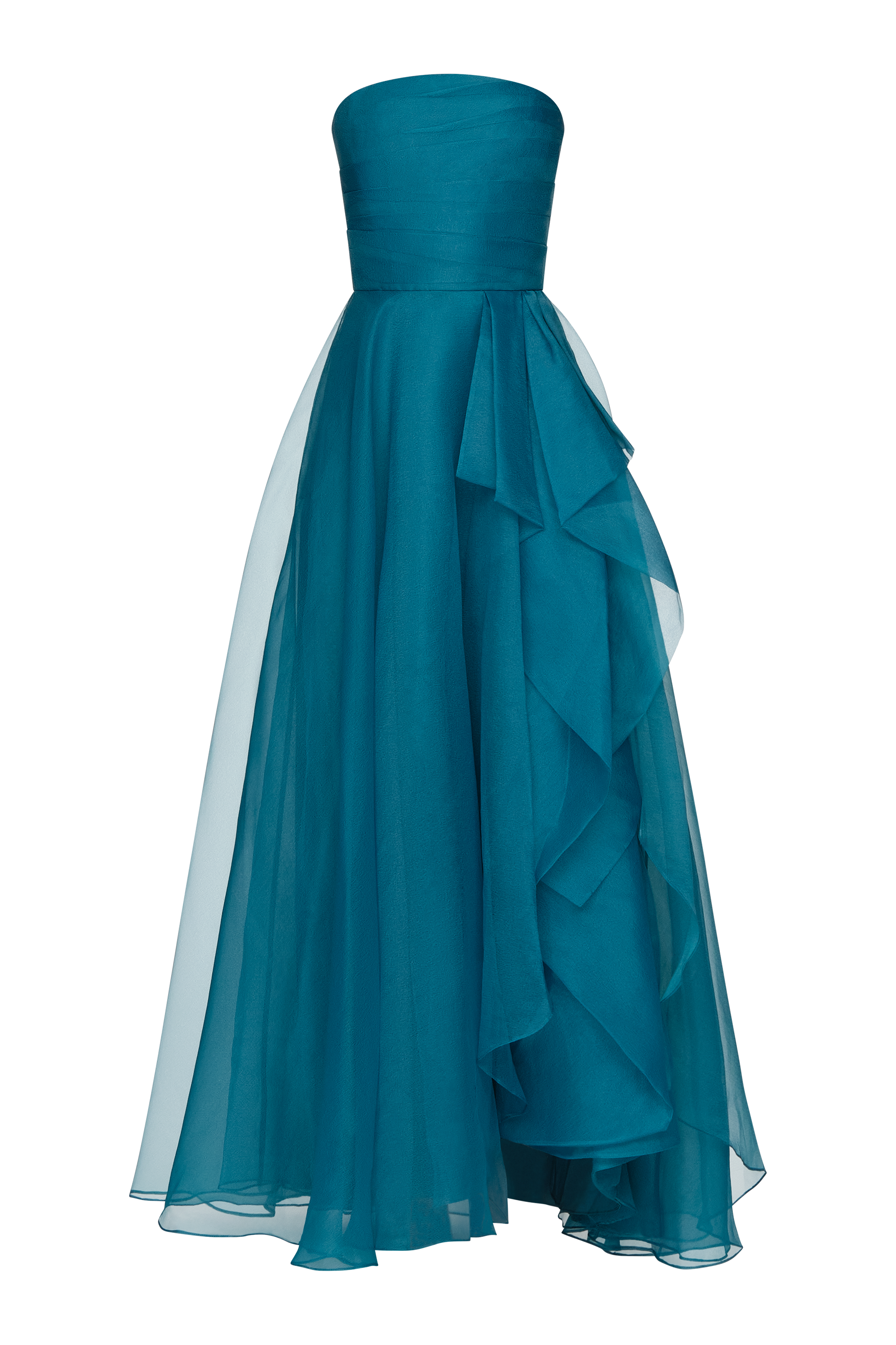 Teresa Strapless Draped Gown